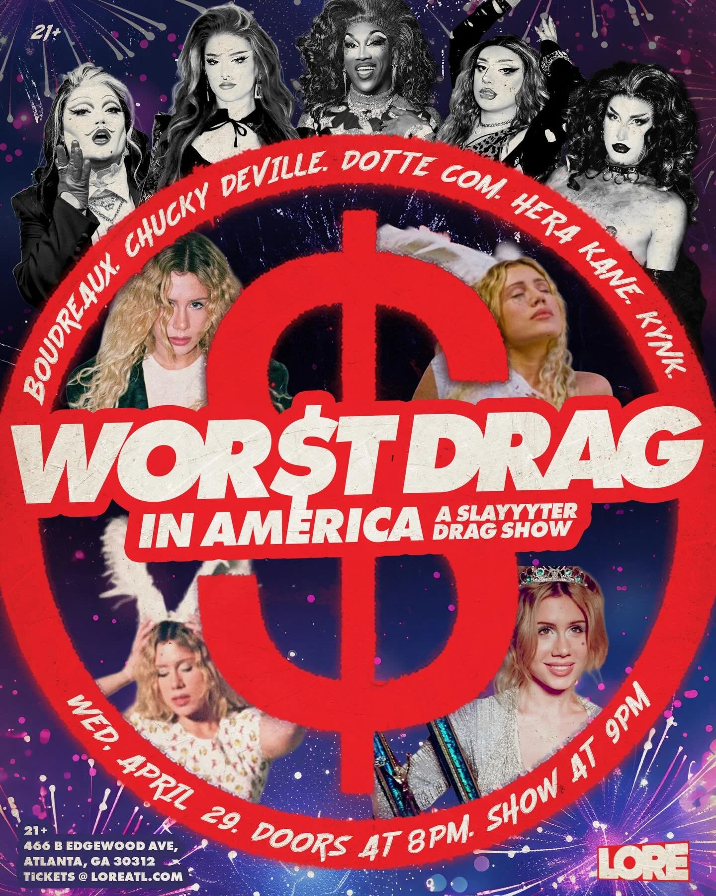 You asked for it, so we&rsquo;re going to CRANK IT! 
All Slayyyter drag show in 2 weeks!
Wor$t Drag in America! 
Don&rsquo;t miss it! 🚨
