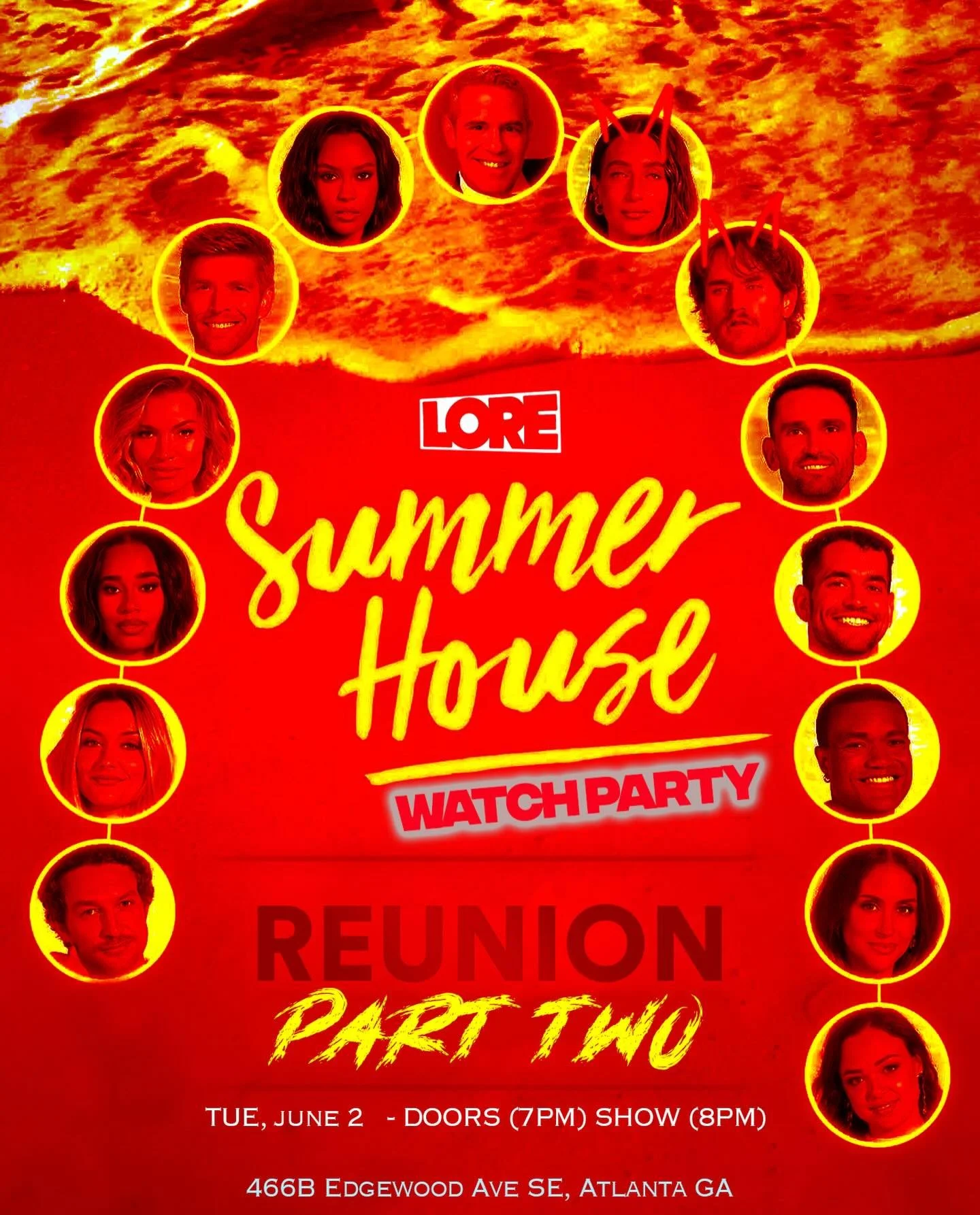 Summer House Squad! ☀️ We&rsquo;re back for Reunion Round 2 this Tuesday night - come early and find a seat for the bloodbath!