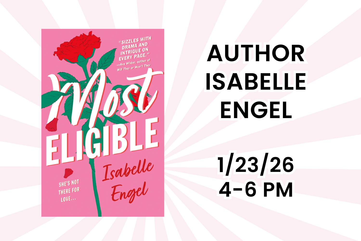 Author Isabelle Engel book signing