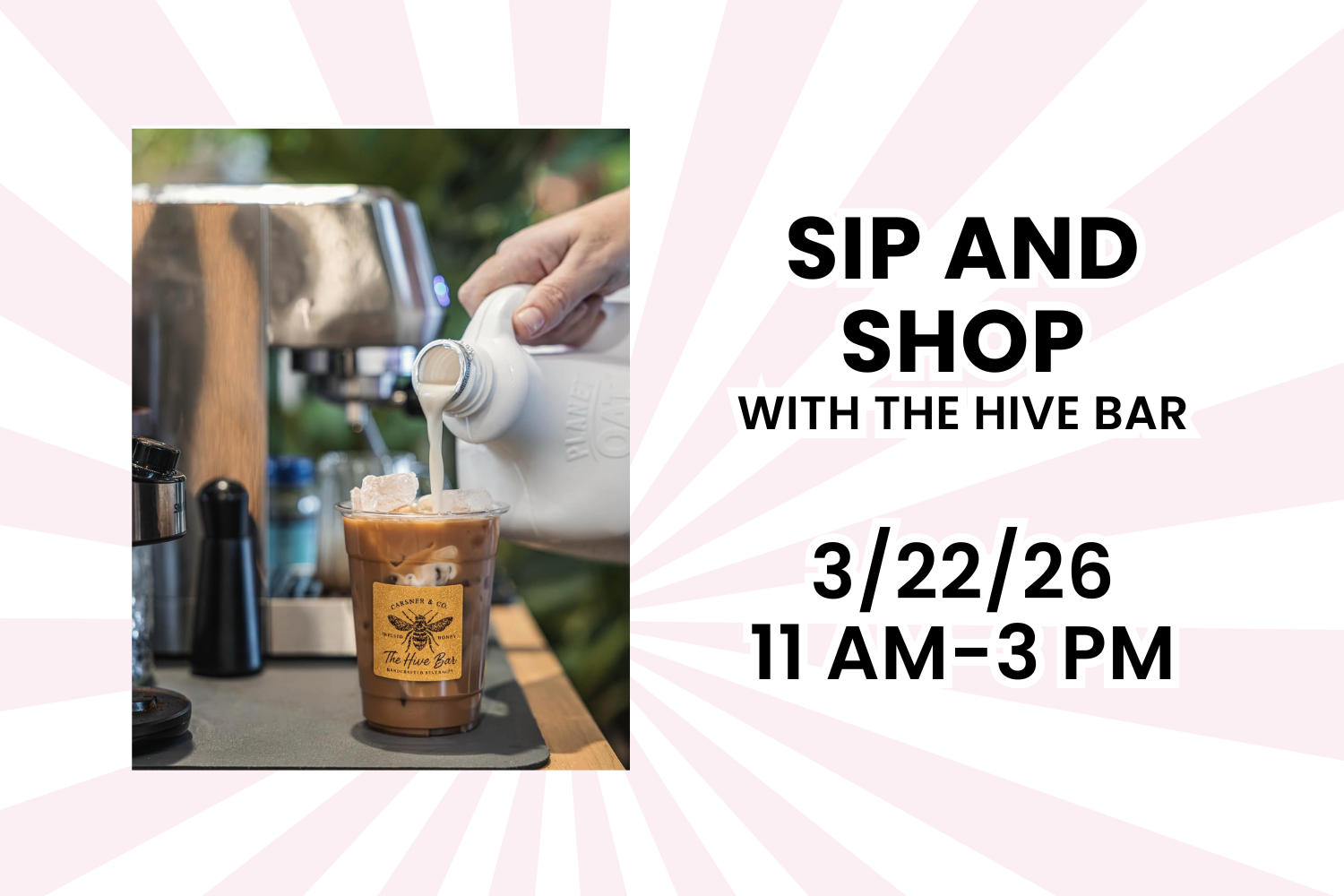 Sip and Shop with The Hive Bar