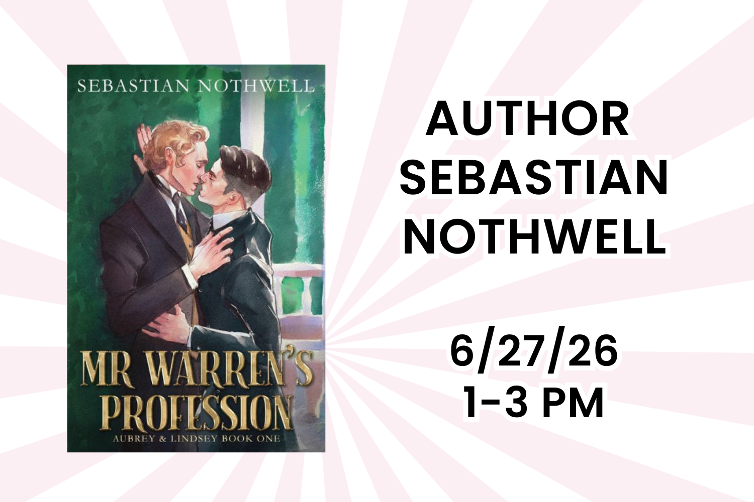 Author Sebastian Nothwell Book Signing
