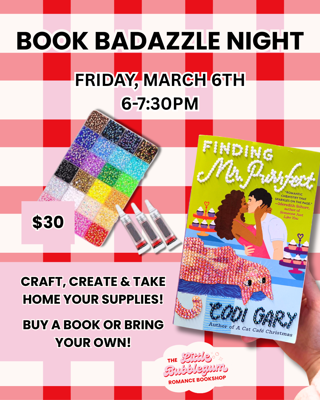 Book Bedazzle Night: March