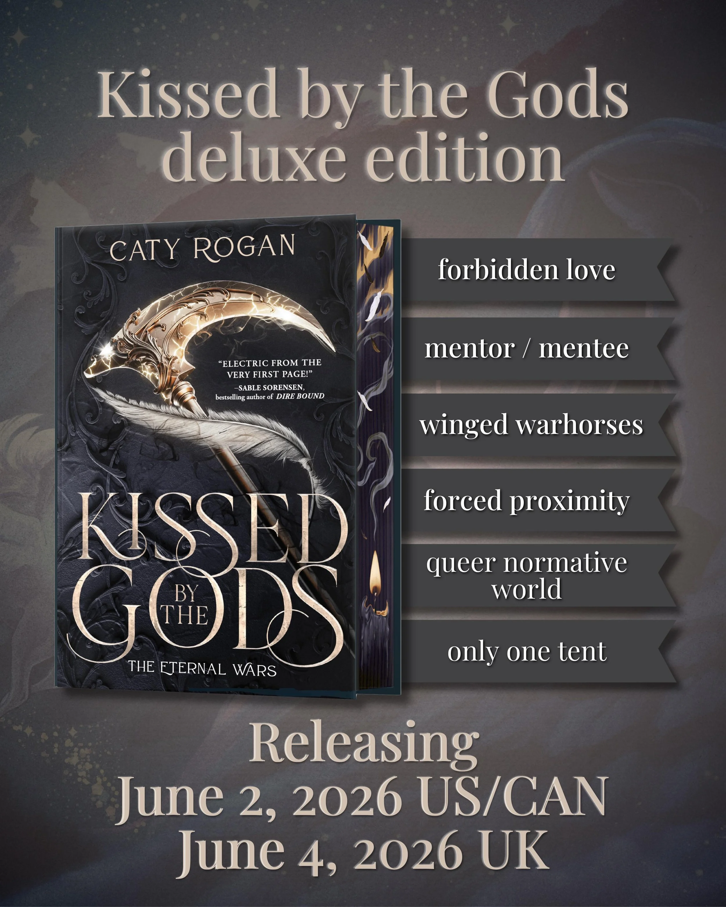 "Kissed By The Gods" DELUXE LIMITED EDITION FOR INDIE BOOKSTORES AND SWAG *PREORDER*