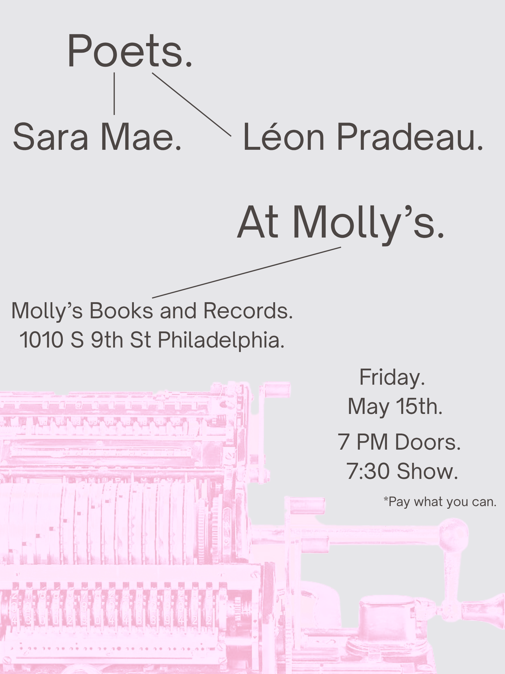 [Philadelphia] Poets @ Molly's