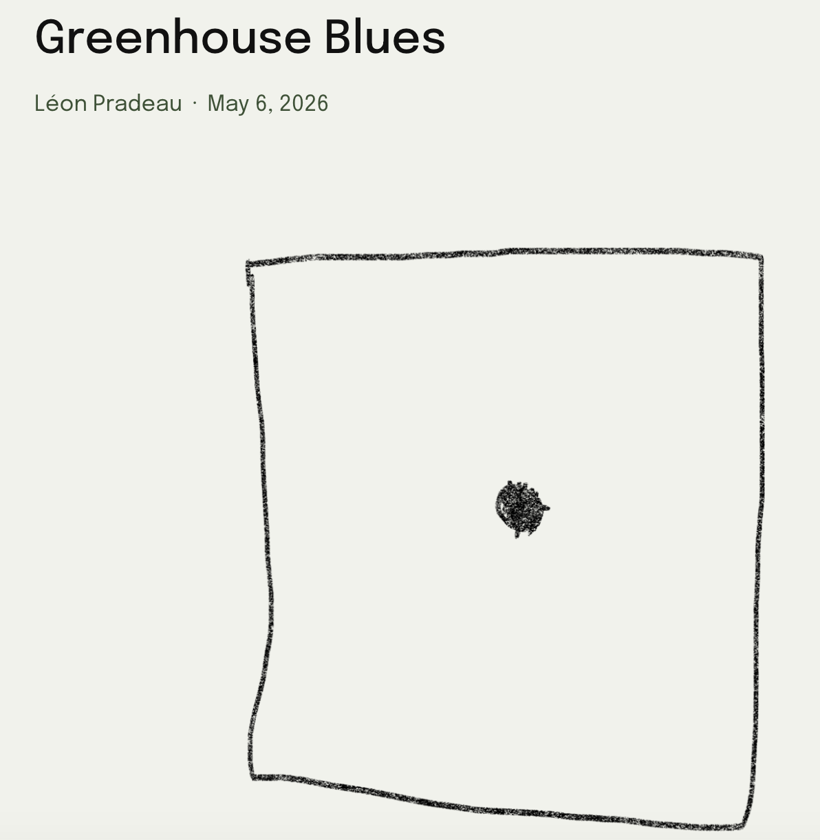 "Greenhouse Blues," in Cleveland Review of Books (05/06/2026)