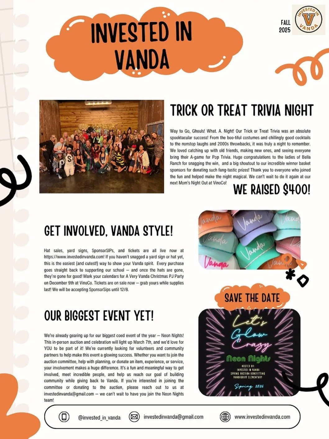 Want the inside scoop with Invested in Vanda? Check out our latest newsletter &mdash; we&rsquo;re spilling the tea, how YOU can get involved, and the save-the-dates! 💌