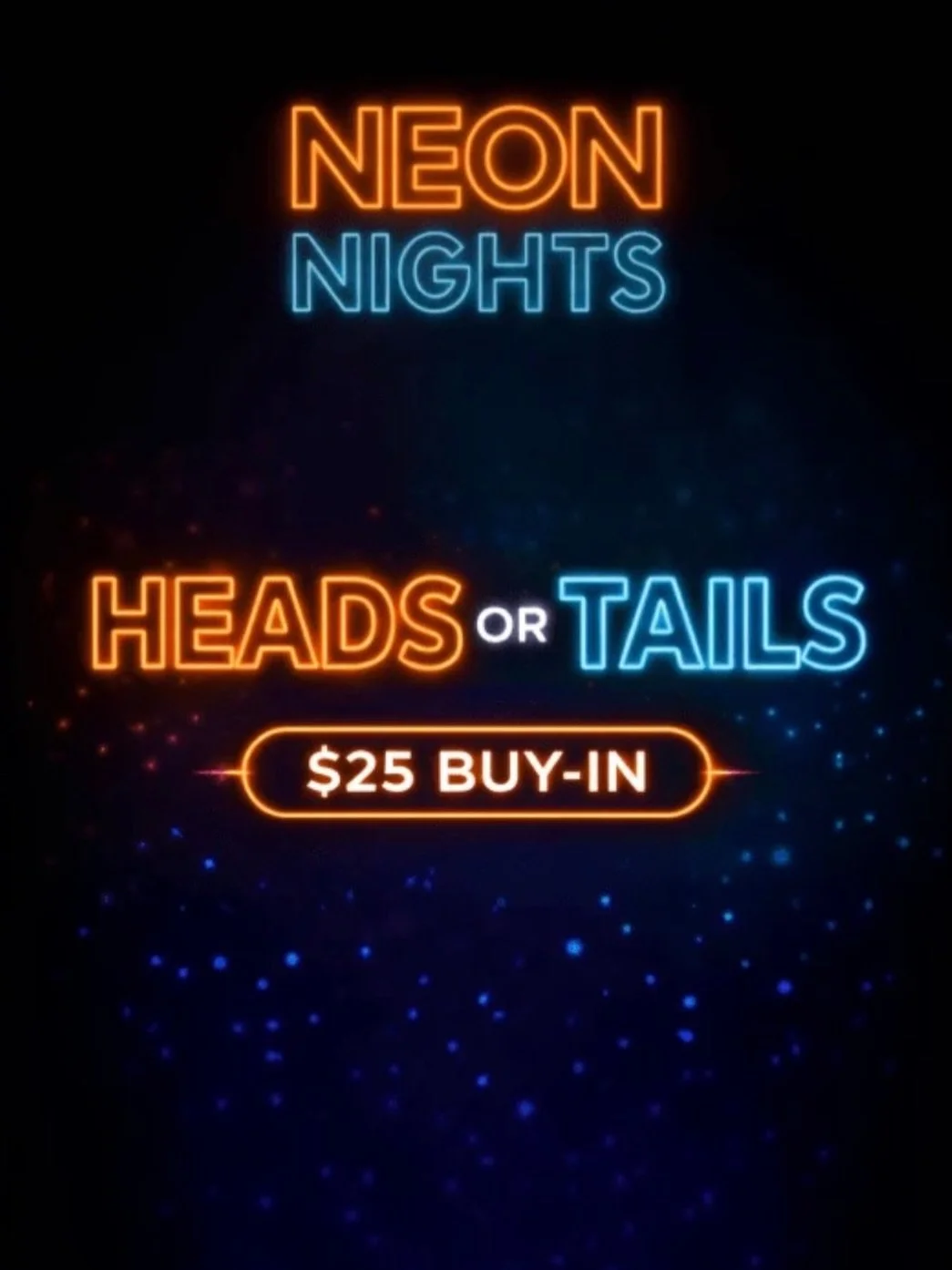Heads or Tails is a fast-paced, crowd-favorite game that keeps the energy high! Players buy in to join the game and stand up to guess each coin flip&mdash;hands on head for &ldquo;heads,&rdquo; hands on hips for &ldquo;tails.&rdquo; Guess wrong and y