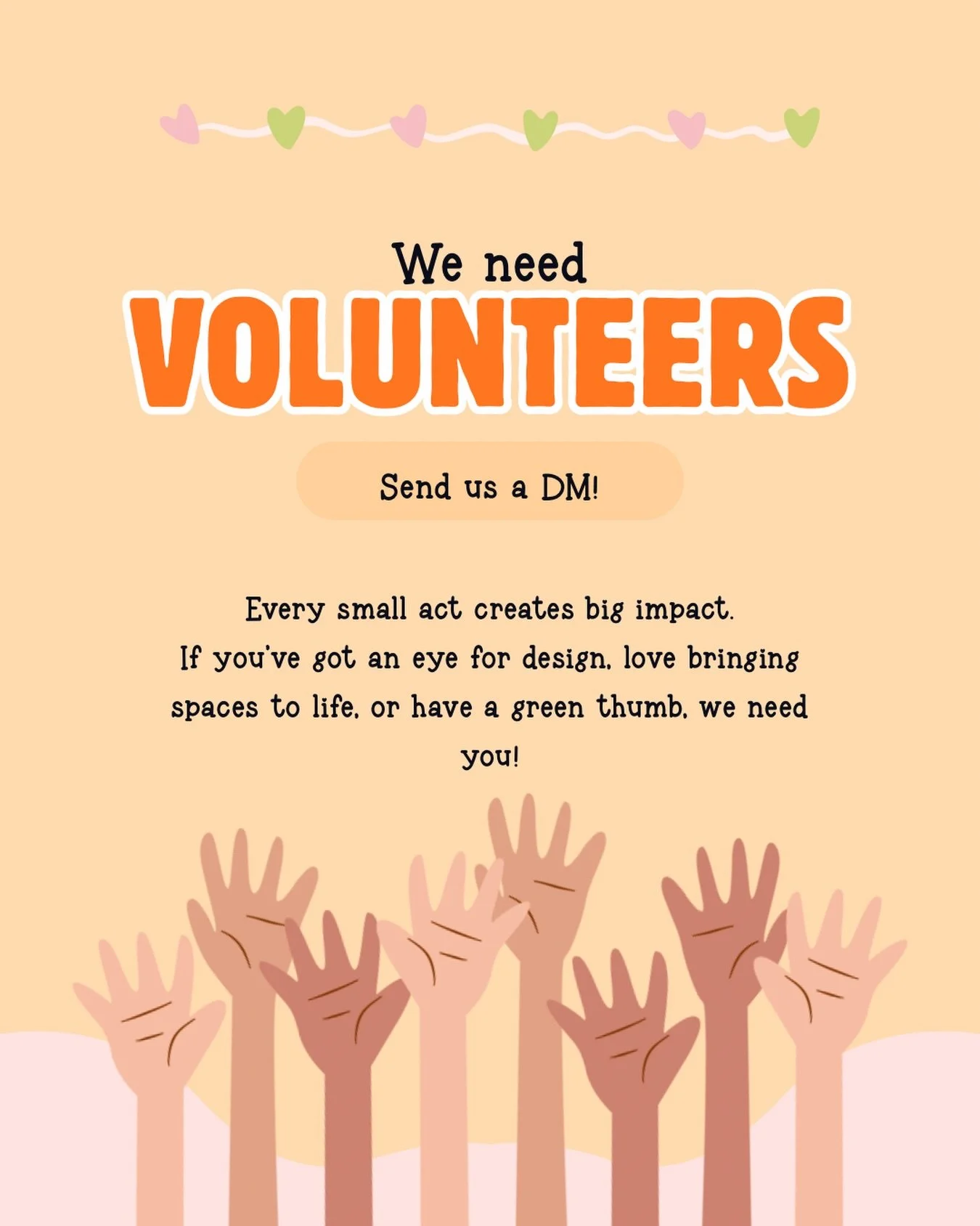 If you&rsquo;ve got an eye for design, love bringing spaces to life, or have a serious green thumb 🌿...we need you!

We&rsquo;re teaming up with Vanda on a special beautification project and are looking for volunteers to help make it something reall