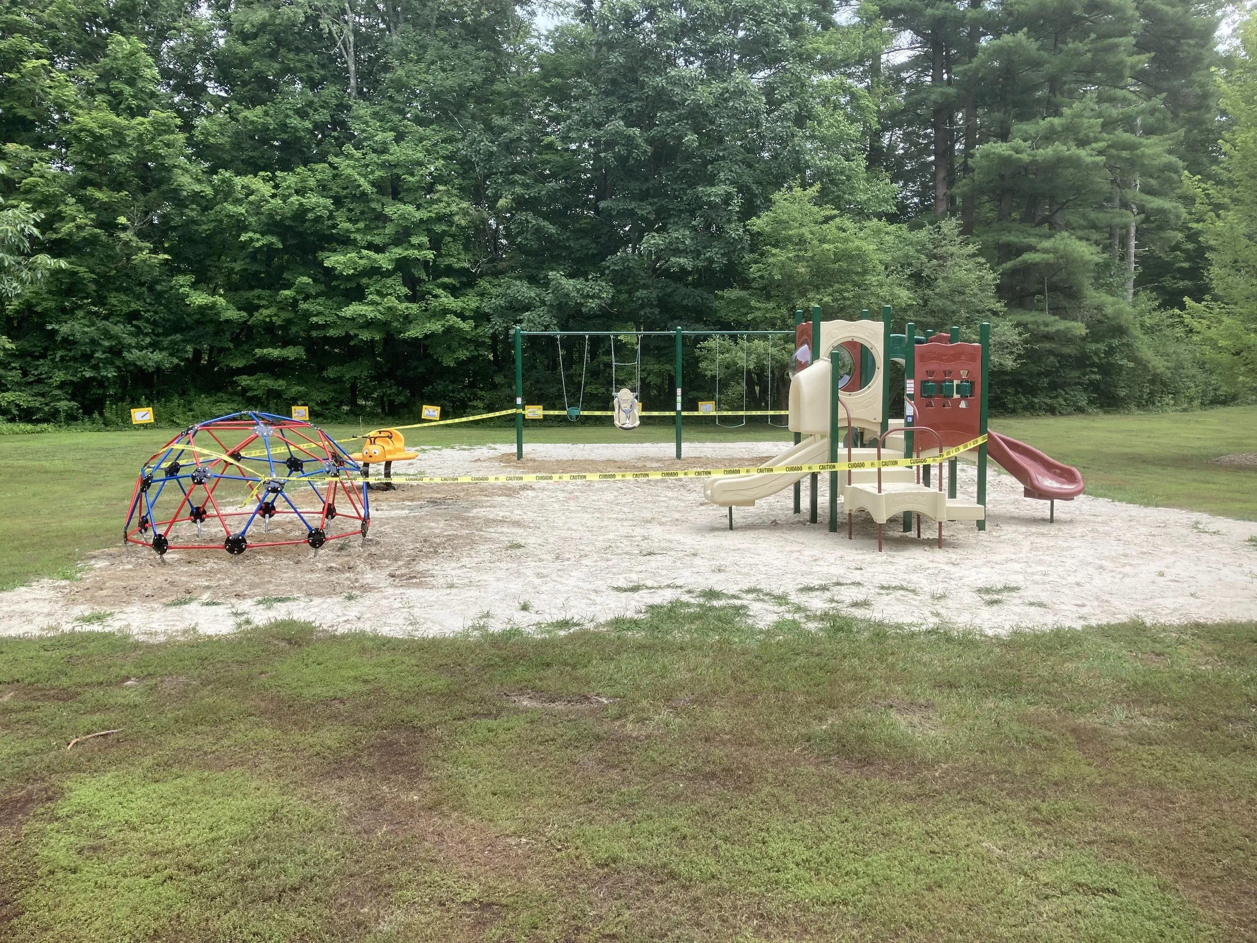 Playground in place.