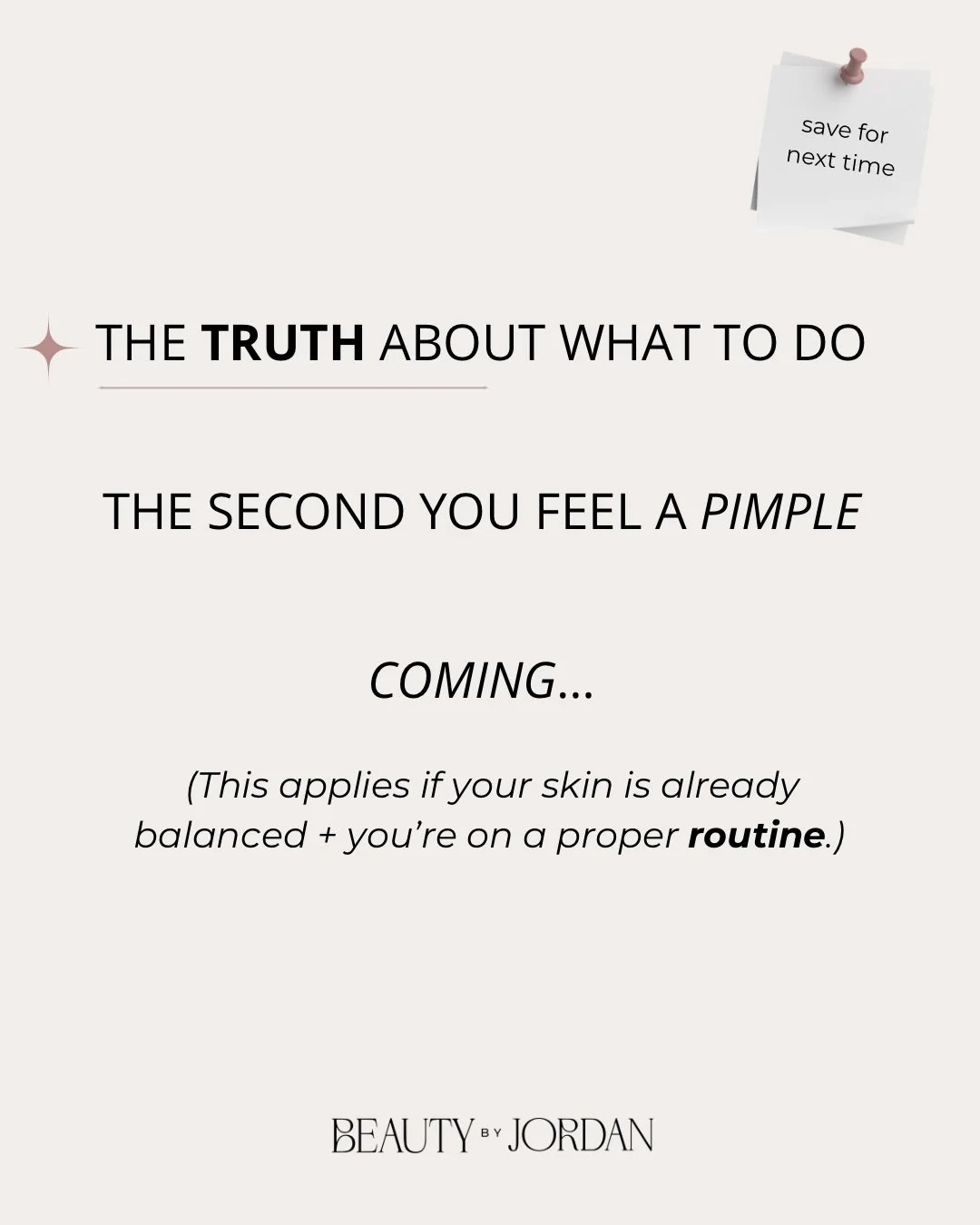 This feels super relevant &mdash; I&rsquo;ve been getting so many messages about what to do when a pimple or two pops up.

Here&rsquo;s the truth: it&rsquo;s normal to have one or two appear occasionally. You don&rsquo;t need to &ldquo;fix&rdquo; any