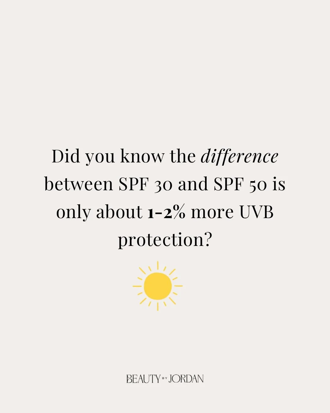 ☀️ All sunscreens are 10% off today on our website and in the studio! 💛

If SPF numbers have ever confused you, you&rsquo;re not alone. I sent out a newsletter this morning breaking down SPF 30 vs. SPF 50, UVB protection, and what actually matters w