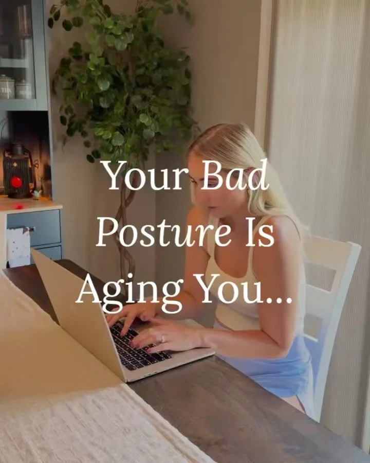If you spend hours looking down at your phone, slouching throughout the day, or consistently holding poor posture, over time this can contribute to the appearance of lines and creasing through the neck, upper back (think &ldquo;the hump&rdquo;), jawl