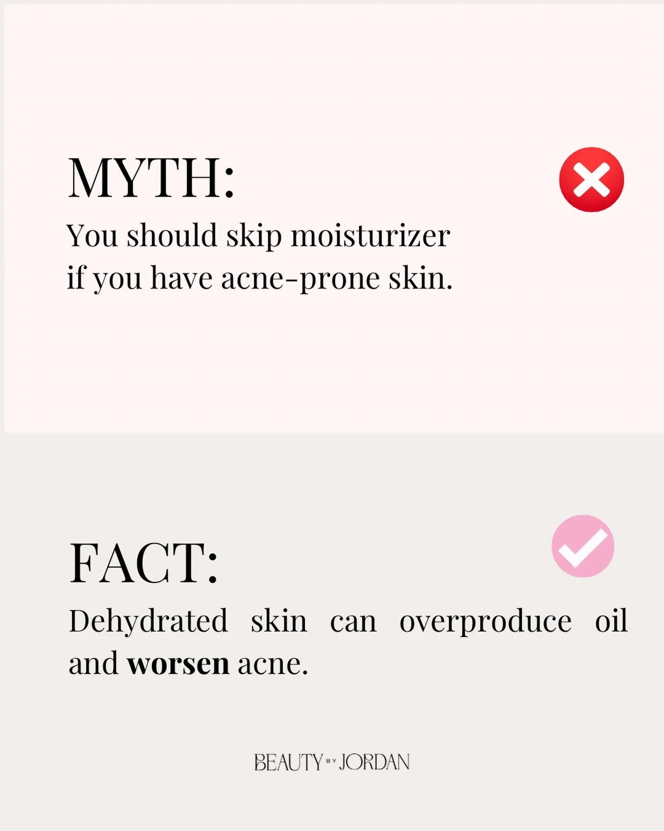 If you have acne-prone skin, you may have been told to avoid moisturizer because you&rsquo;re already &ldquo;oily.&rdquo; But this is one of those skincare myths that can actually work against you.

Your skin still needs hydration &mdash; even when y