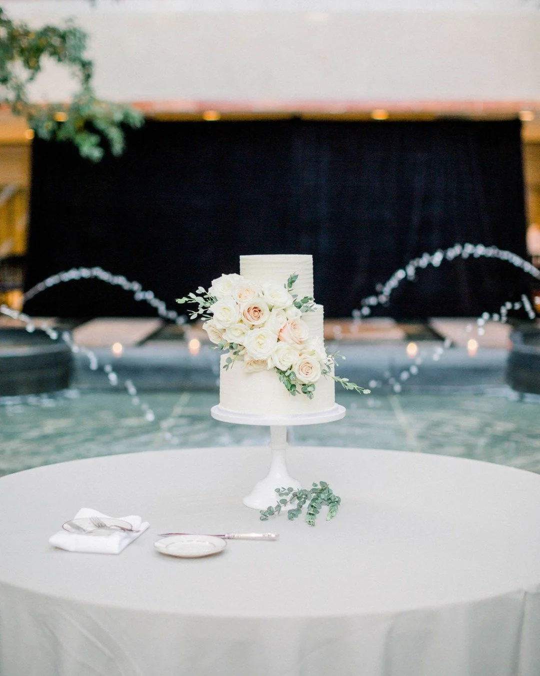 When your cake table has its own view ✨ Founders Hall&mdash;where every detail wows.