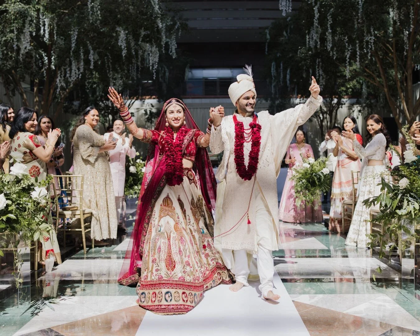We are still obsessing how Ami &amp; Rahul&rsquo;s vibrant traditions filled our space with such vivid color and energy. 

Proof that some of the most beautiful moments happen when you bring your story and traditions into our space. Cheers to the hap