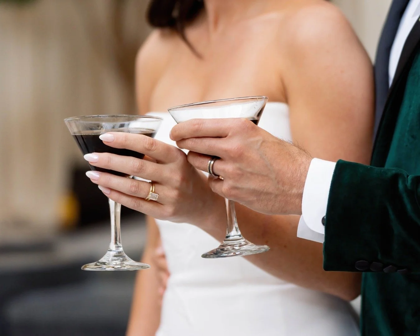 There is no feeling quite like the first toast as a 'Just Married' couple. 

We&rsquo;re still obsessing over Lillian and Alex&rsquo;s dreamy reception. From the emerald velvet details to the impeccable bar service &amp; signature cocktails by Best I