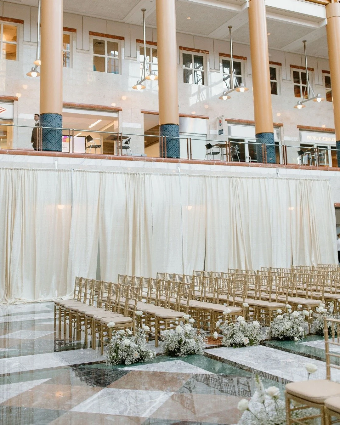 There is something so incredibly special about watching our empty atrium fill up with your favorite people. It&rsquo;s the love and support sitting in those seats that truly make the moments monumental.

Wedding Planner: @tiercoevents
Venue: @founder