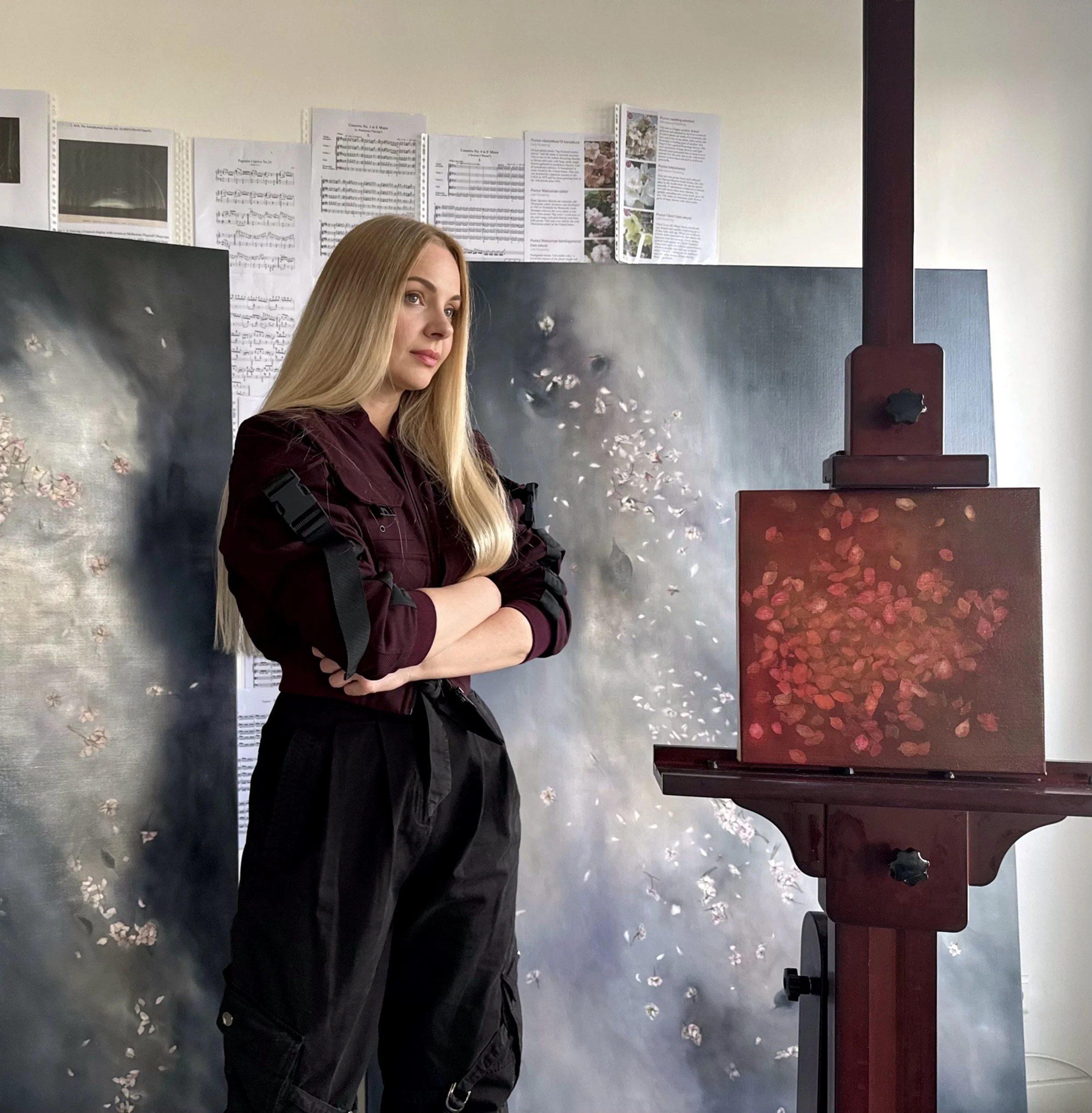 Portret in studio artist Natalia Koenigsberg