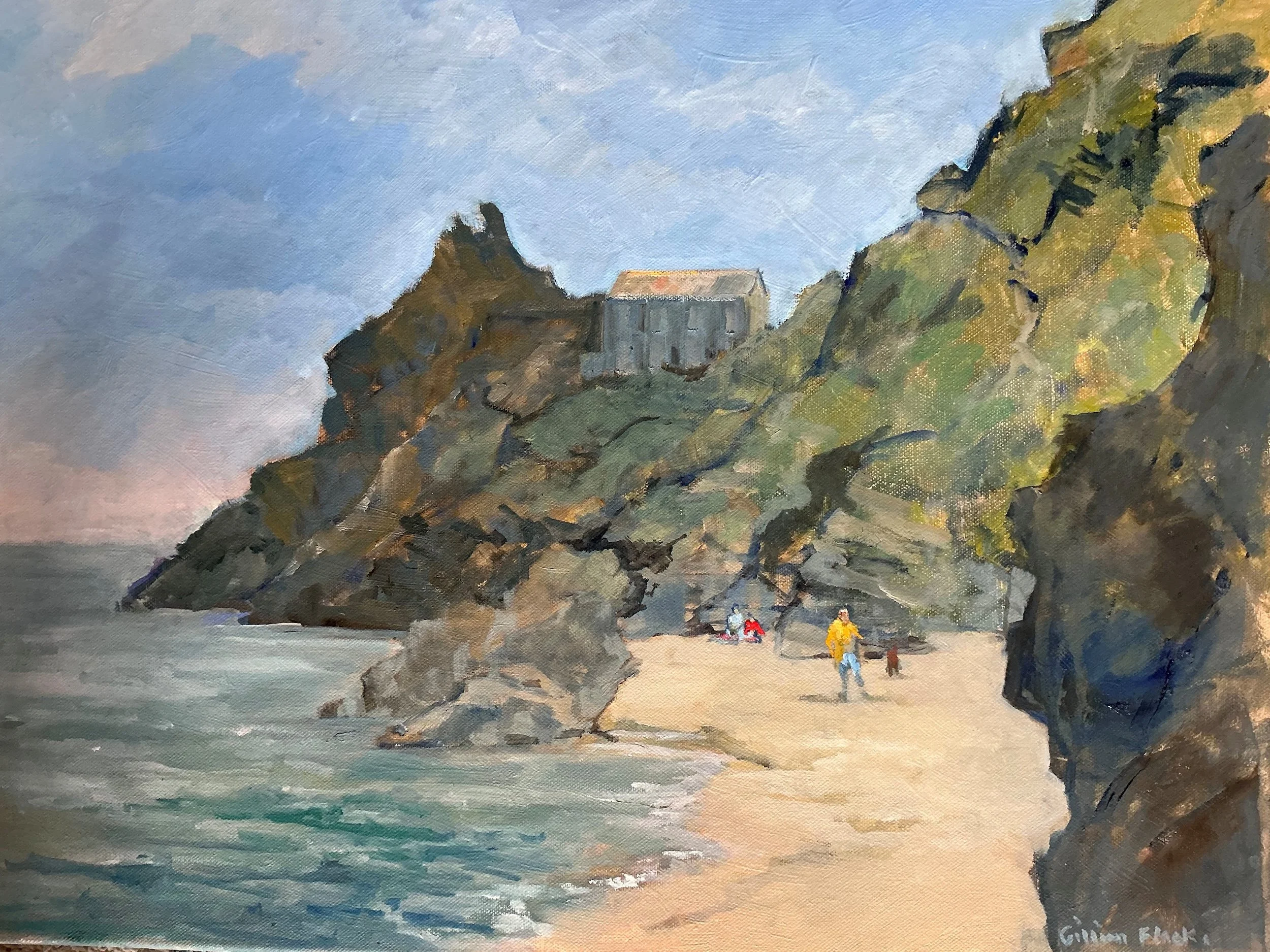 Smugglers Cove Polperro - Oil on Canvas - 60 x 50cm (Framed) - £500
