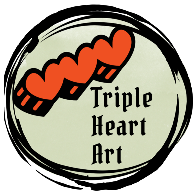 Triple Heart Art