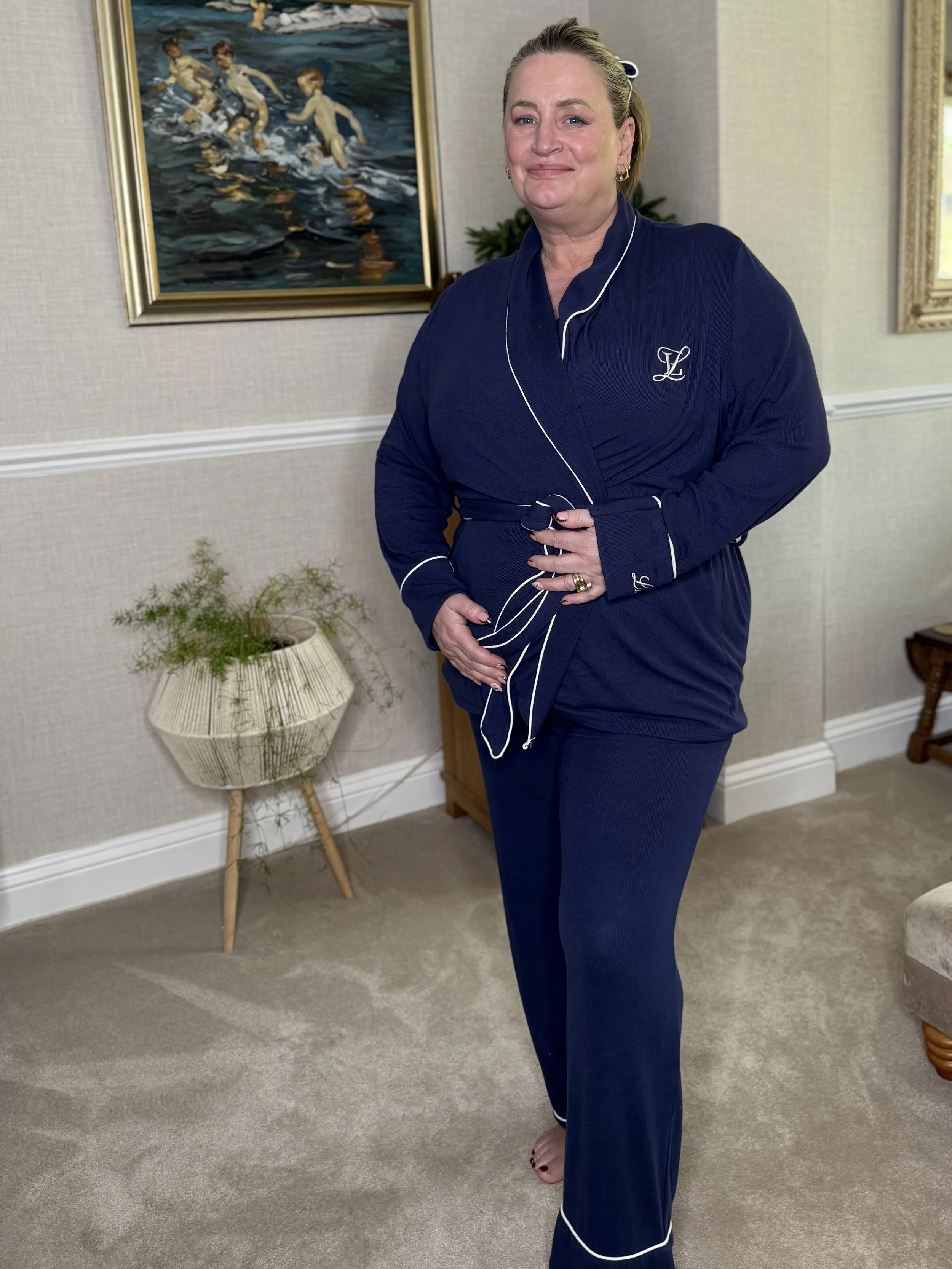 Navy 4 piece loungewear set - The Holly