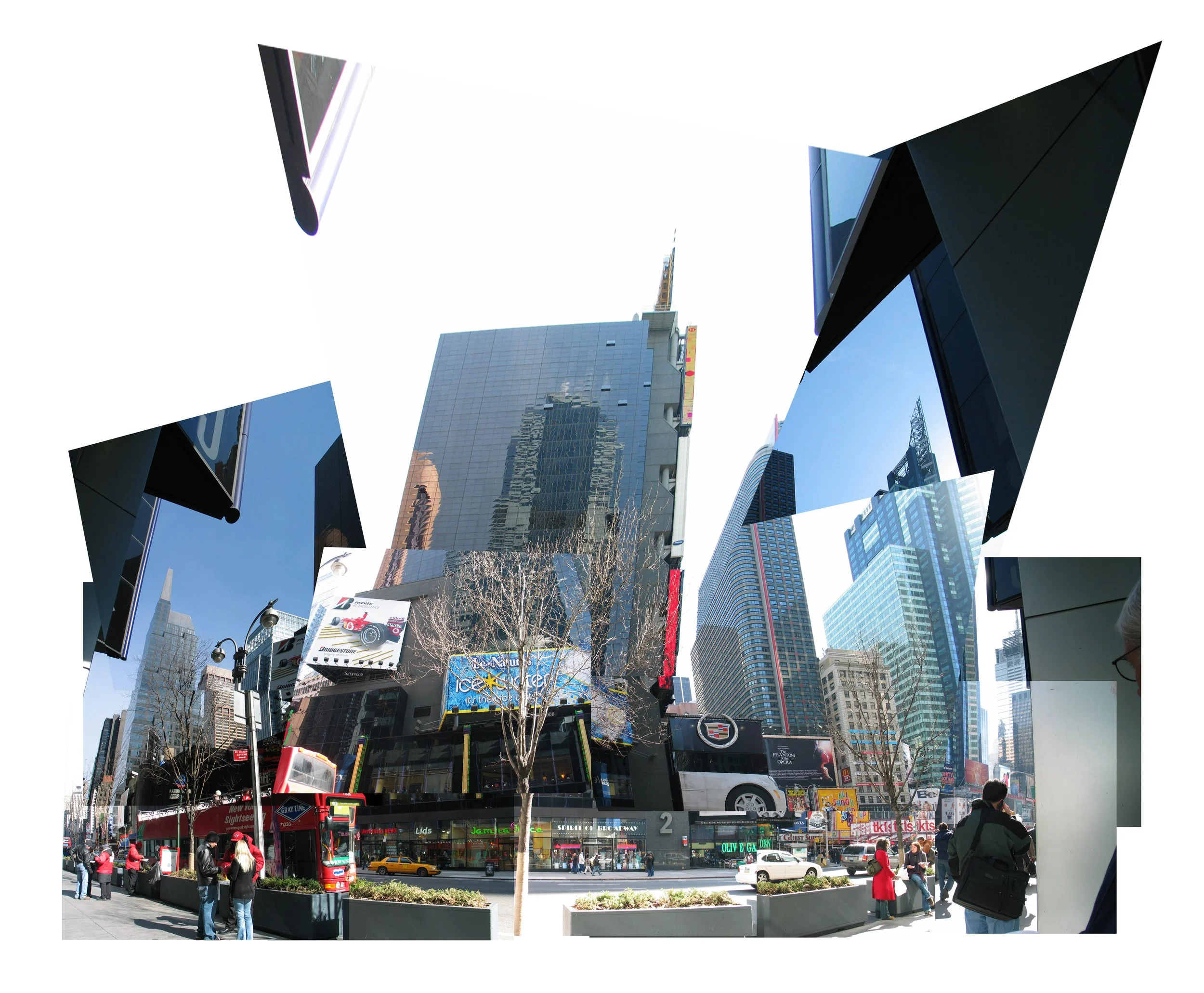 NYC Time Square - A Perspective, 33X40, Digital, Print