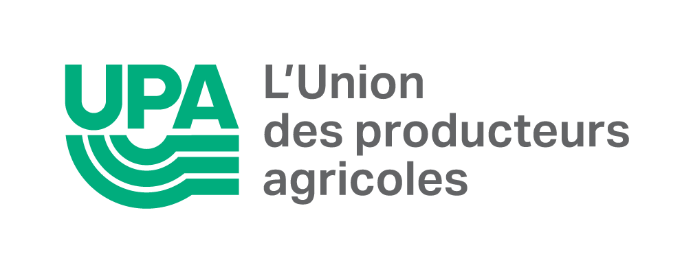 Logo de l'Union des producteurs agricoles avec le texte en français.