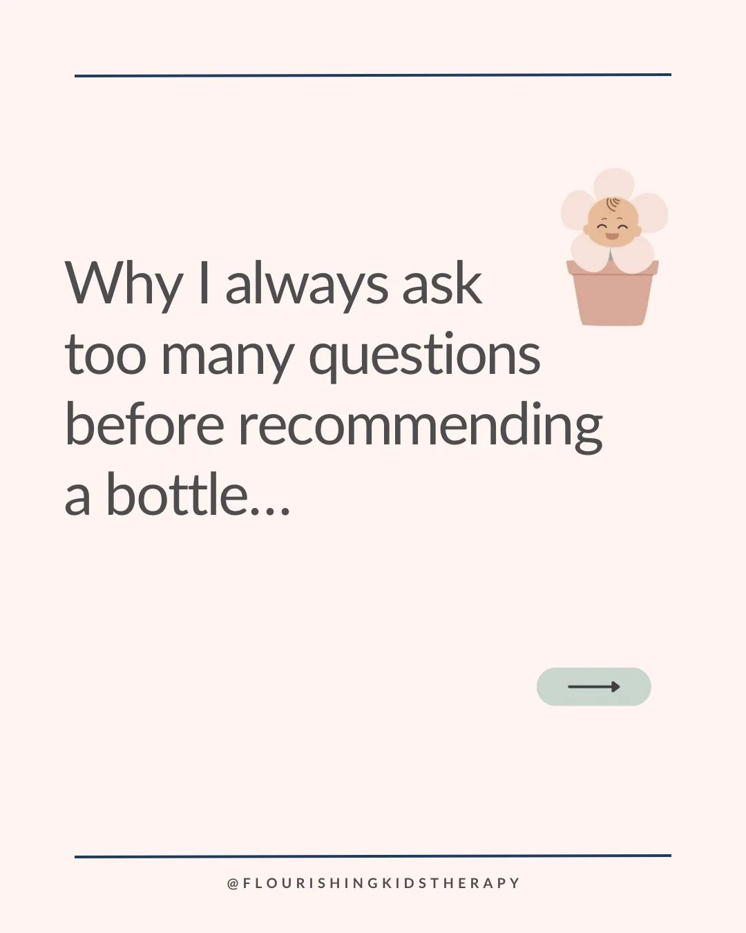 🍼Bottle recommendations should be individualized, not based on what&rsquo;s trending.

Every baby is different!!

That&rsquo;s why I always start with questions🌸

#bottlefeedinghelp #infantfeeding #feedingspecialist