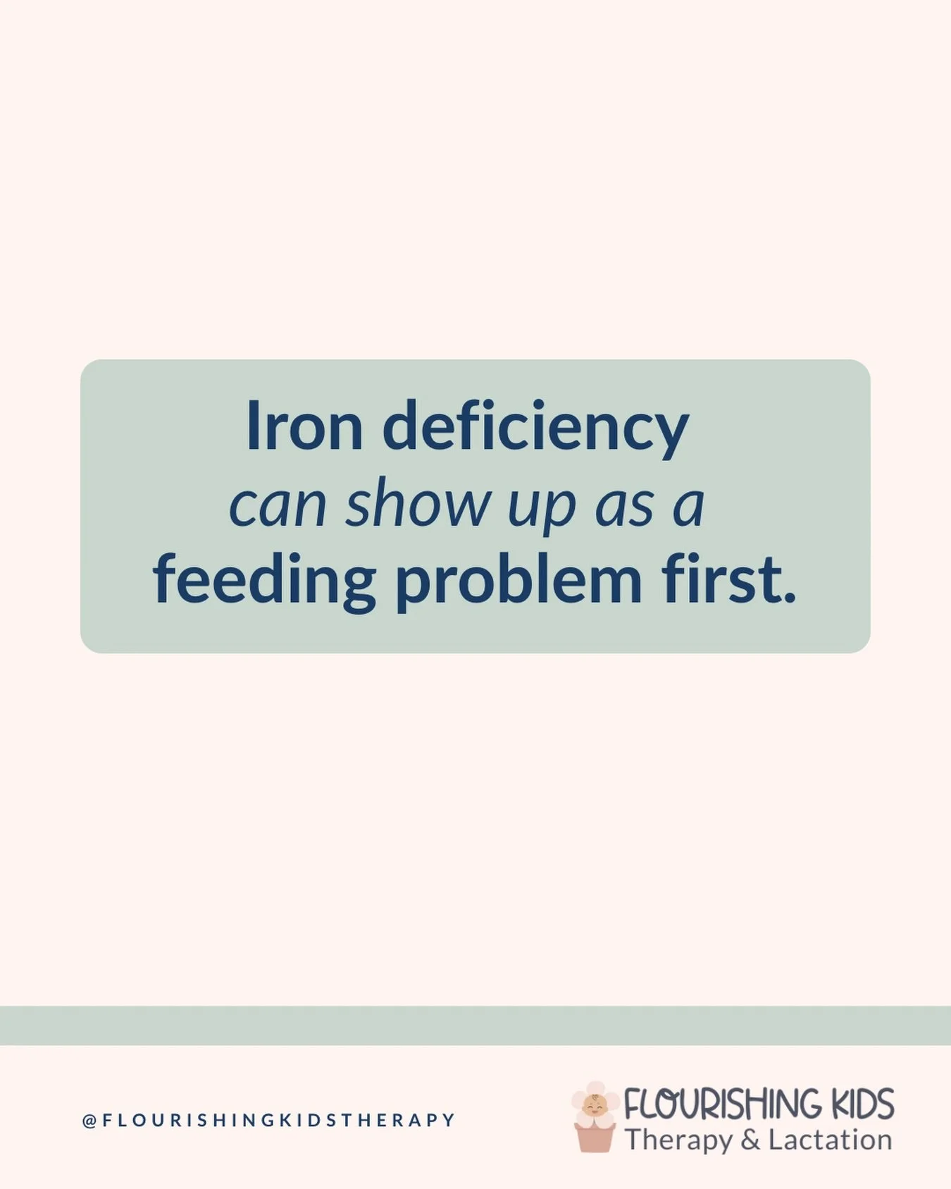 Low appetite.
Fatigue.
Slow weight gain.
Food refusal.
Delayed feeding skills.

Sometimes the issue isn&rsquo;t behavior, sometimes it&rsquo;s iron.

It&rsquo;s worth asking about at your next appointment!

#irondeficiency #feedingtherapy #toddlereat