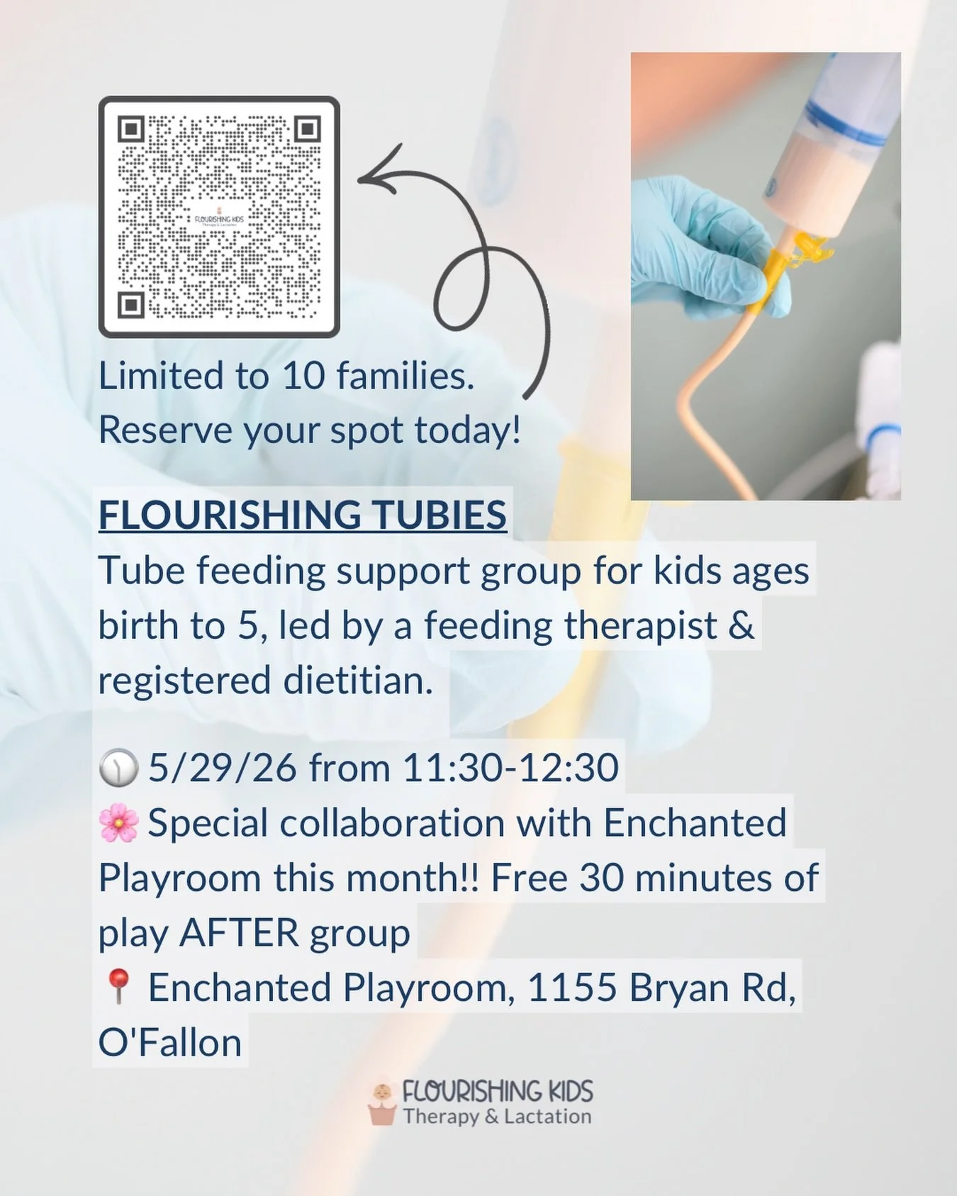 Flourishing Tubies is back and this month we&rsquo;re doing something special. 🎉

We&rsquo;re collaborating with Enchanted Playroom for our May meetup! After our group, families get 30 minutes of free play to stay and explore.

Sensory play, a group