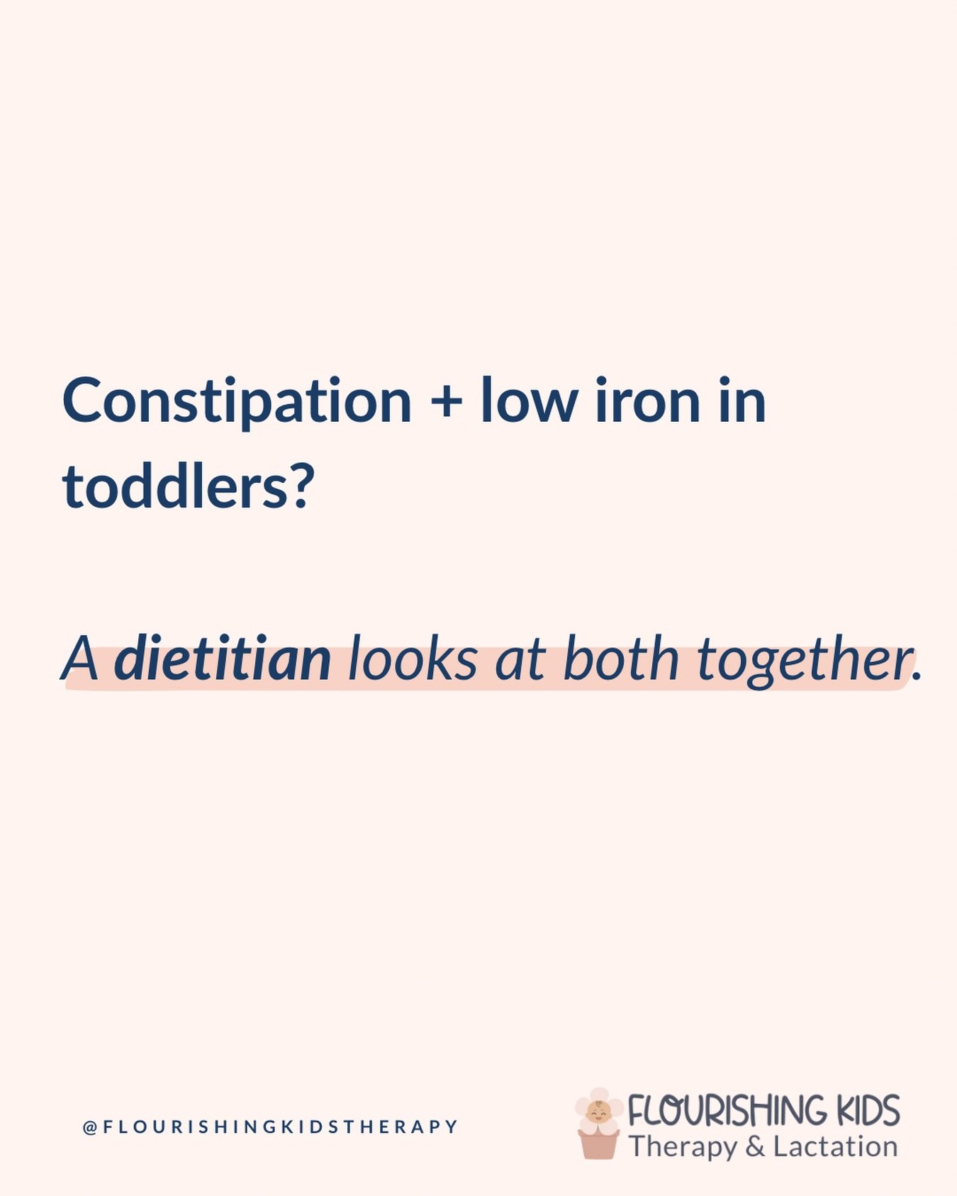 When a toddler is constipated, eating becomes uncomfortable and intake drops.

When intake drops, iron levels can fall too.

And when iron supplements are added, constipation can get worse.

It&rsquo;s a cycle that&rsquo;s hard to untangle on your ow