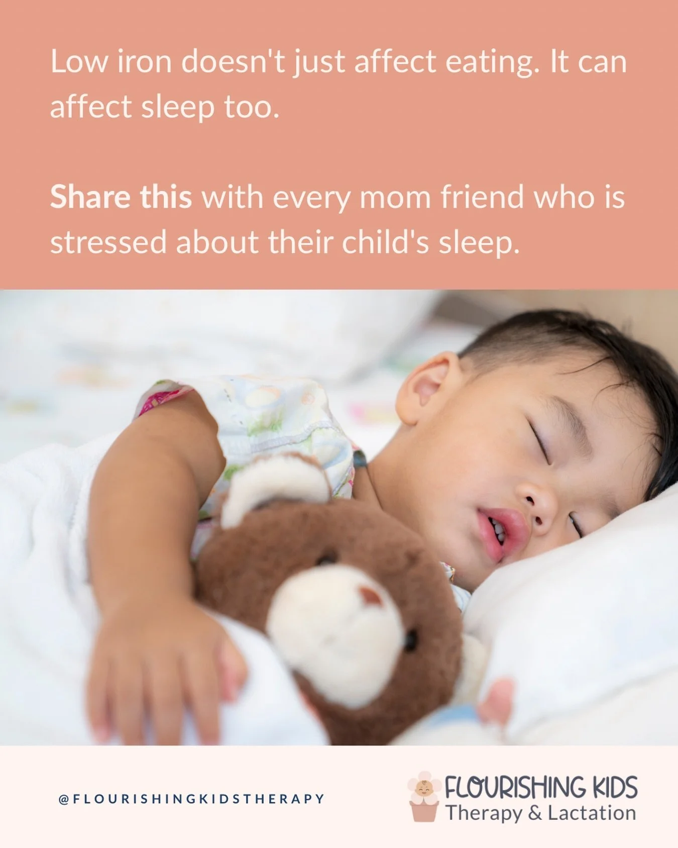 Low iron levels are linked to restless legs in children.
Restless legs is an uncomfortable, hard-to-ignore urge to move their legs that gets worse at night.

For a toddler, that can mean:
Trouble falling asleep, frequent night waking, restless/unsett