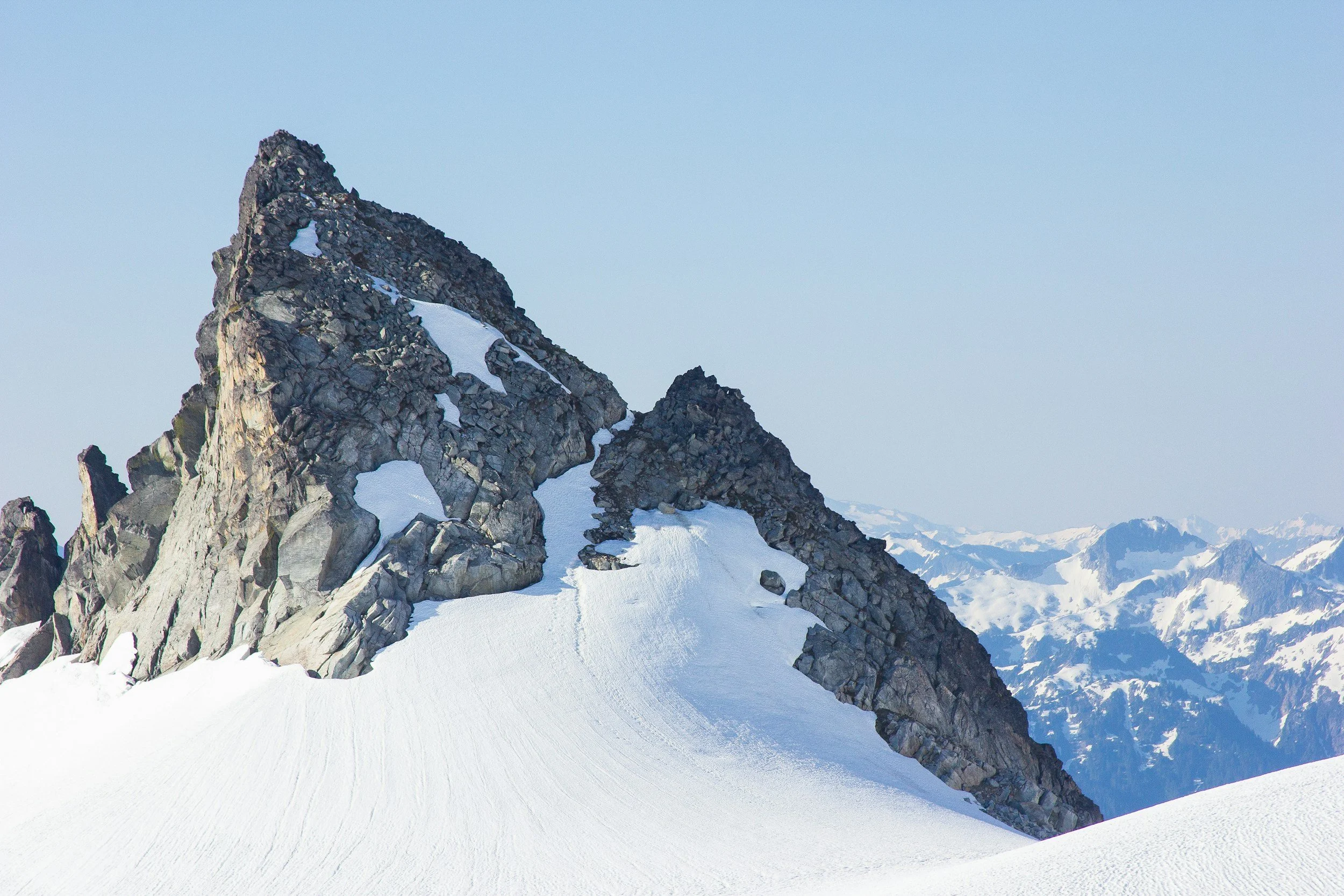 Image of rocky mountainside with snow