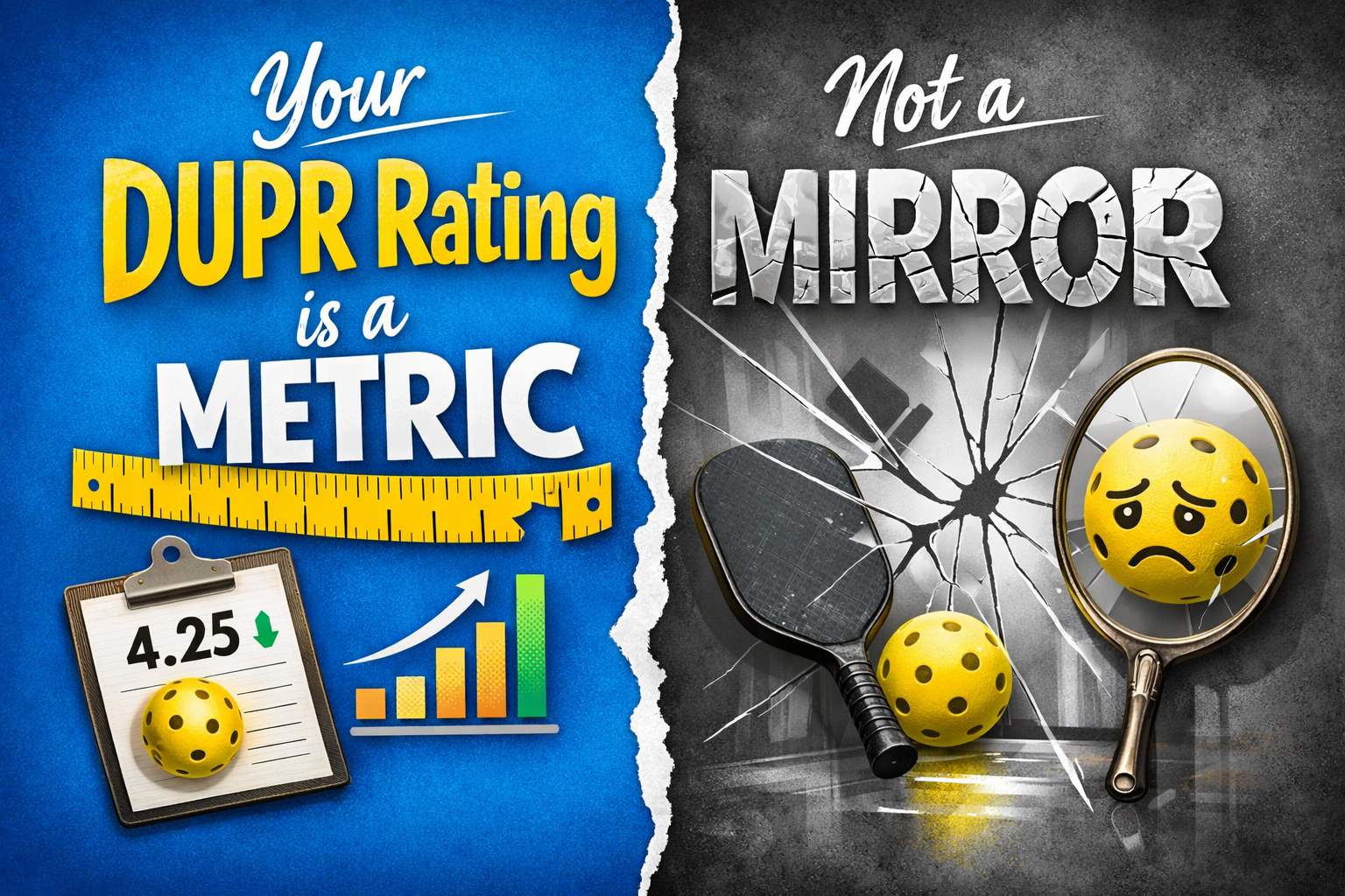 Your DUPR Rating is a Metric. Not a Mirror.