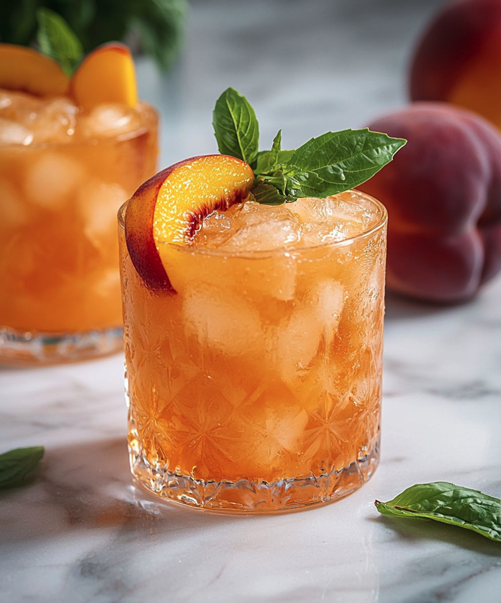 Peach Bourbon Smash