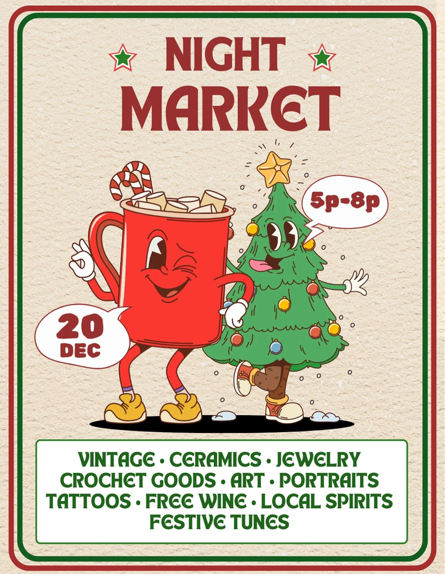🎄✨🎁Christmas Makers Market at Hotel Vintage

🔔 Join us at Hotel Vintage for last-minute Christmas shopping! 🛍️🎁Grab a glass of wine and shop local goods this holiday season! 🎅🏽❤️🎁🎄❄️🕯️🤍 Saturday, December 20, 2025
5:00 PM  8:00 PM
@hotelvi