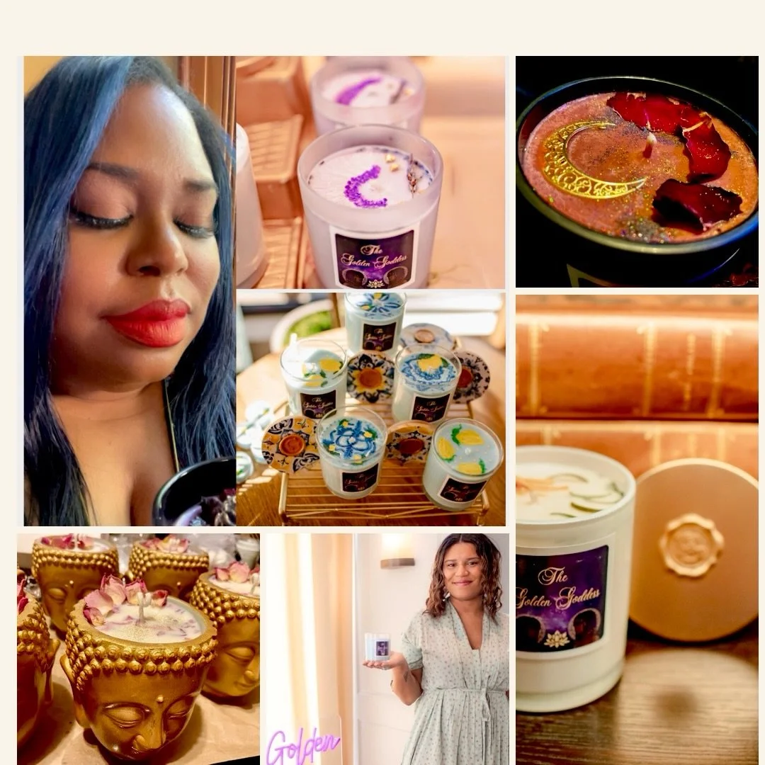 About us: 🕯️✨The Golden Goddess is an Online Candle Boutique ✨💜Mother &amp; Daughter owned small business. All candles are lovingly handmade in small batches locally in PNW &amp; are available to ship within the USA! We use sustainable non toxic in