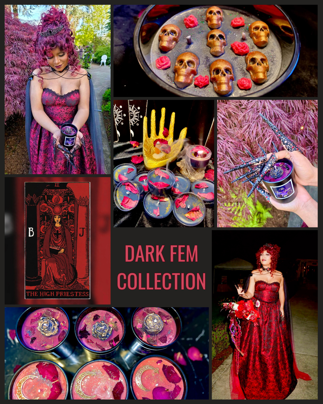 Dark Fem candle collection