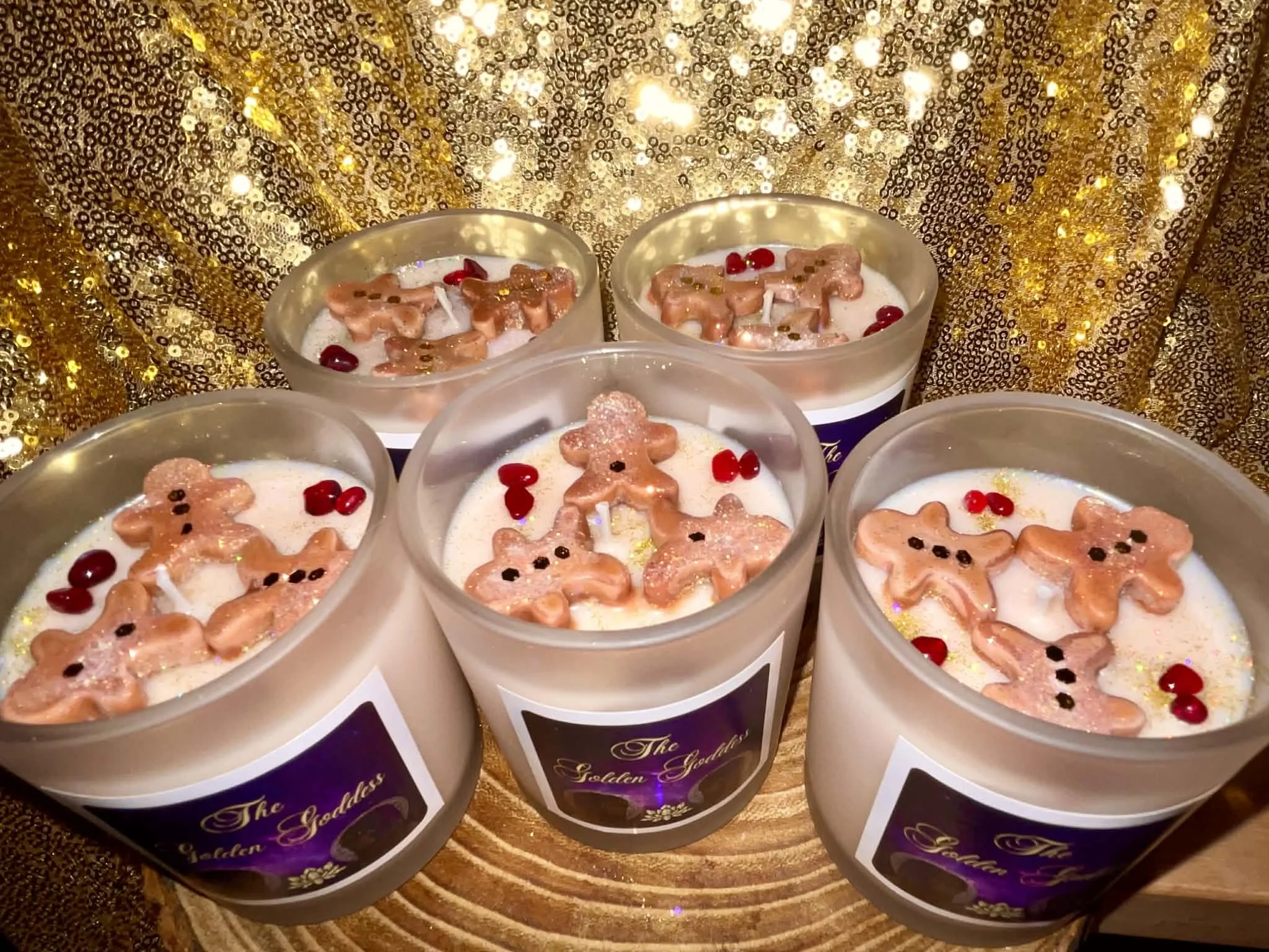 Gingerbread Joy Candle