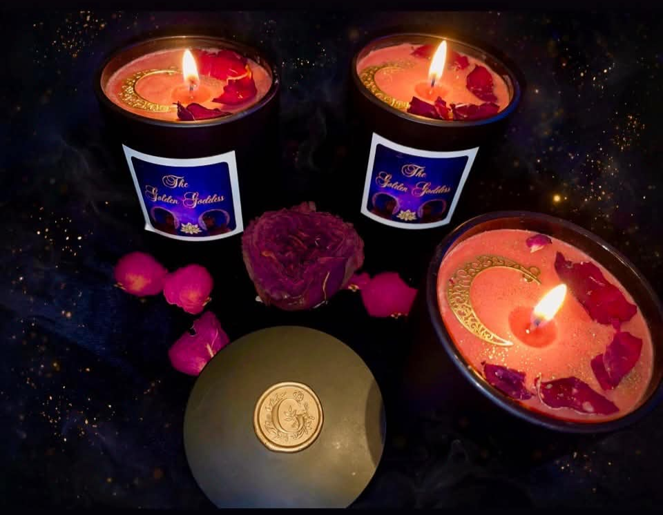 Crimson Moon Dragons Blood and Sage Candle