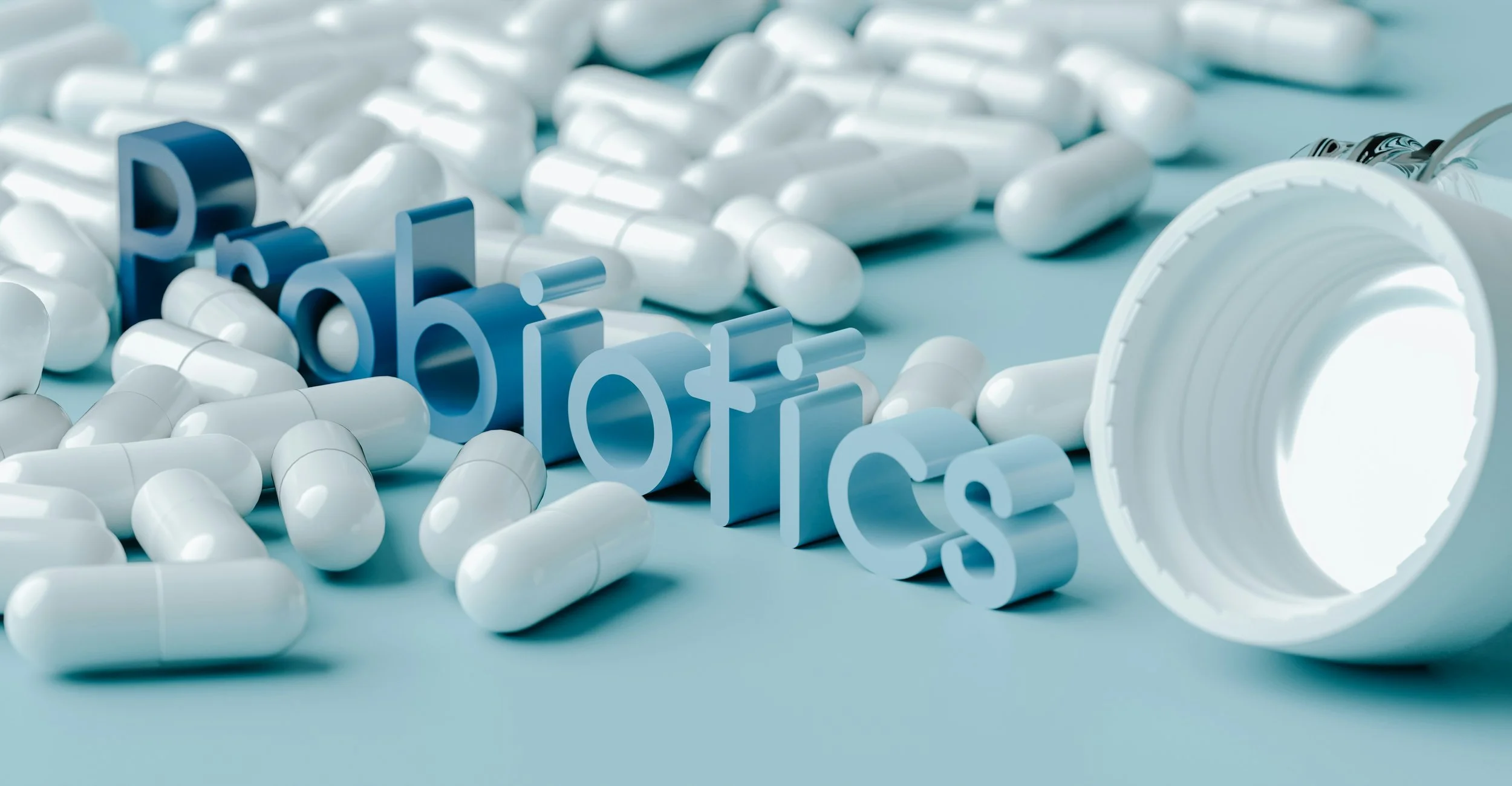white probiotic pills
