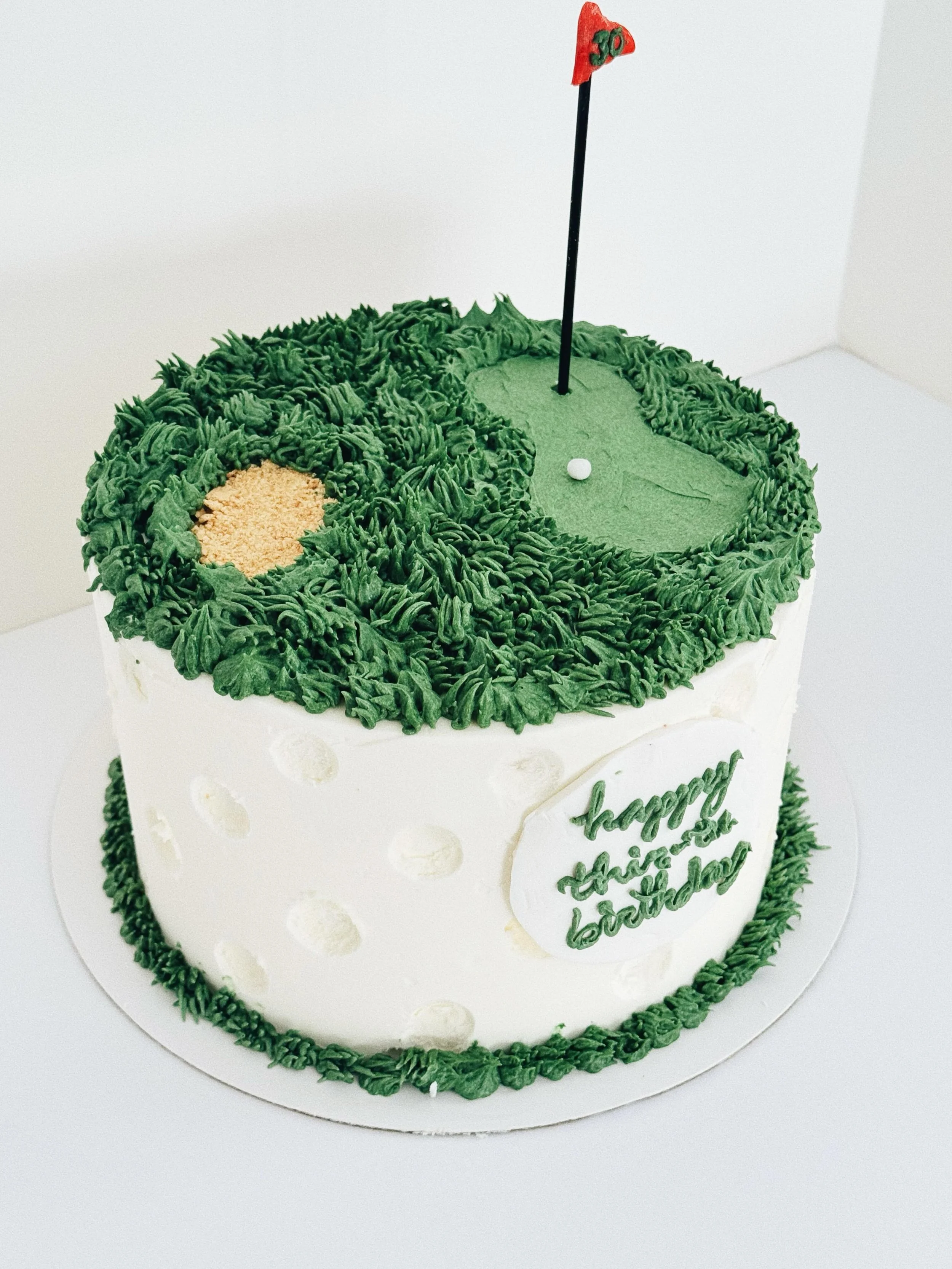 Perfect for a thir-tee birthday!! ⛳️

#cake #bakery #homebaker #birthdaycake