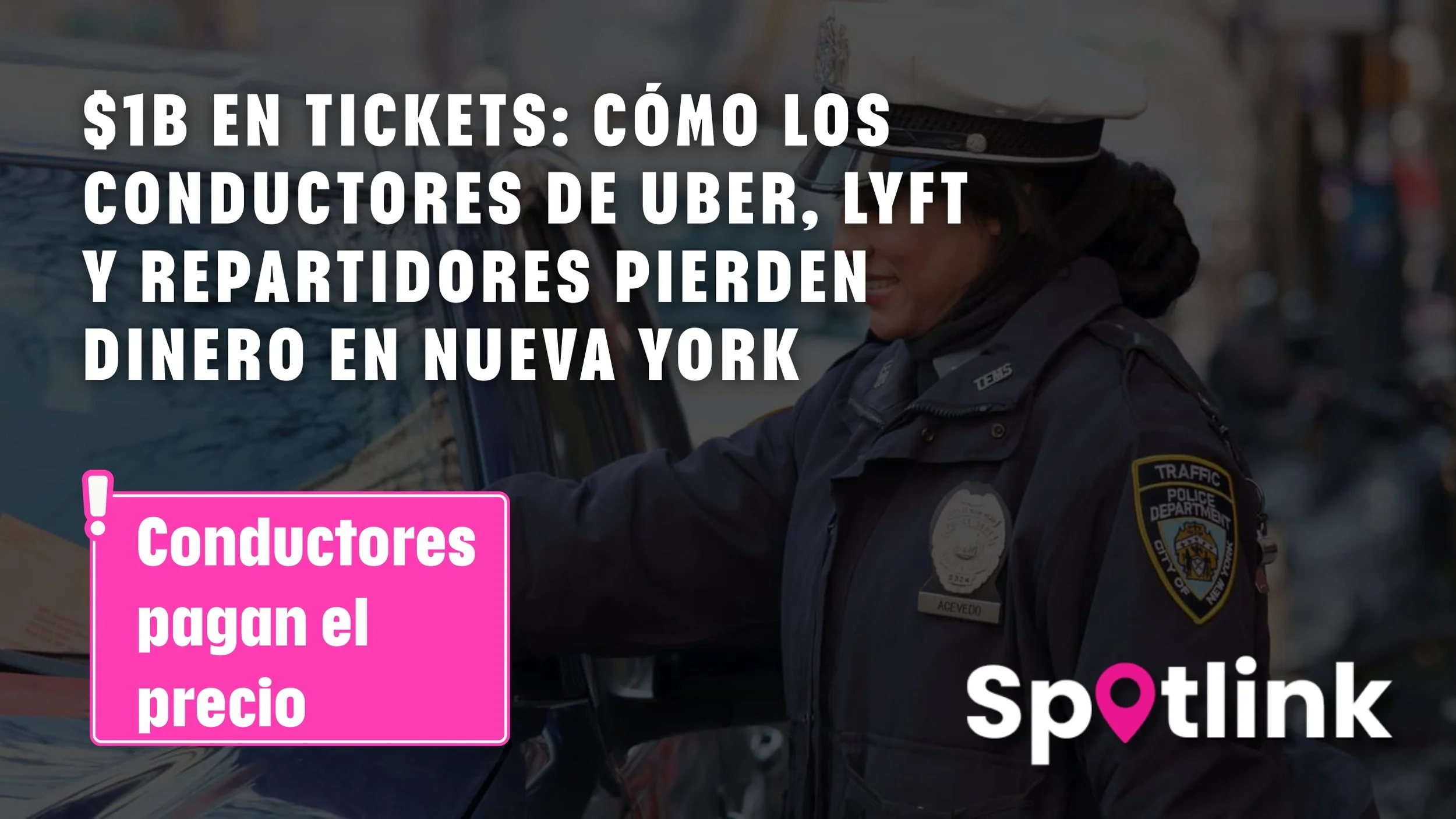 Multas de estacionamiento para Uber, Lyft y delivery en NYC