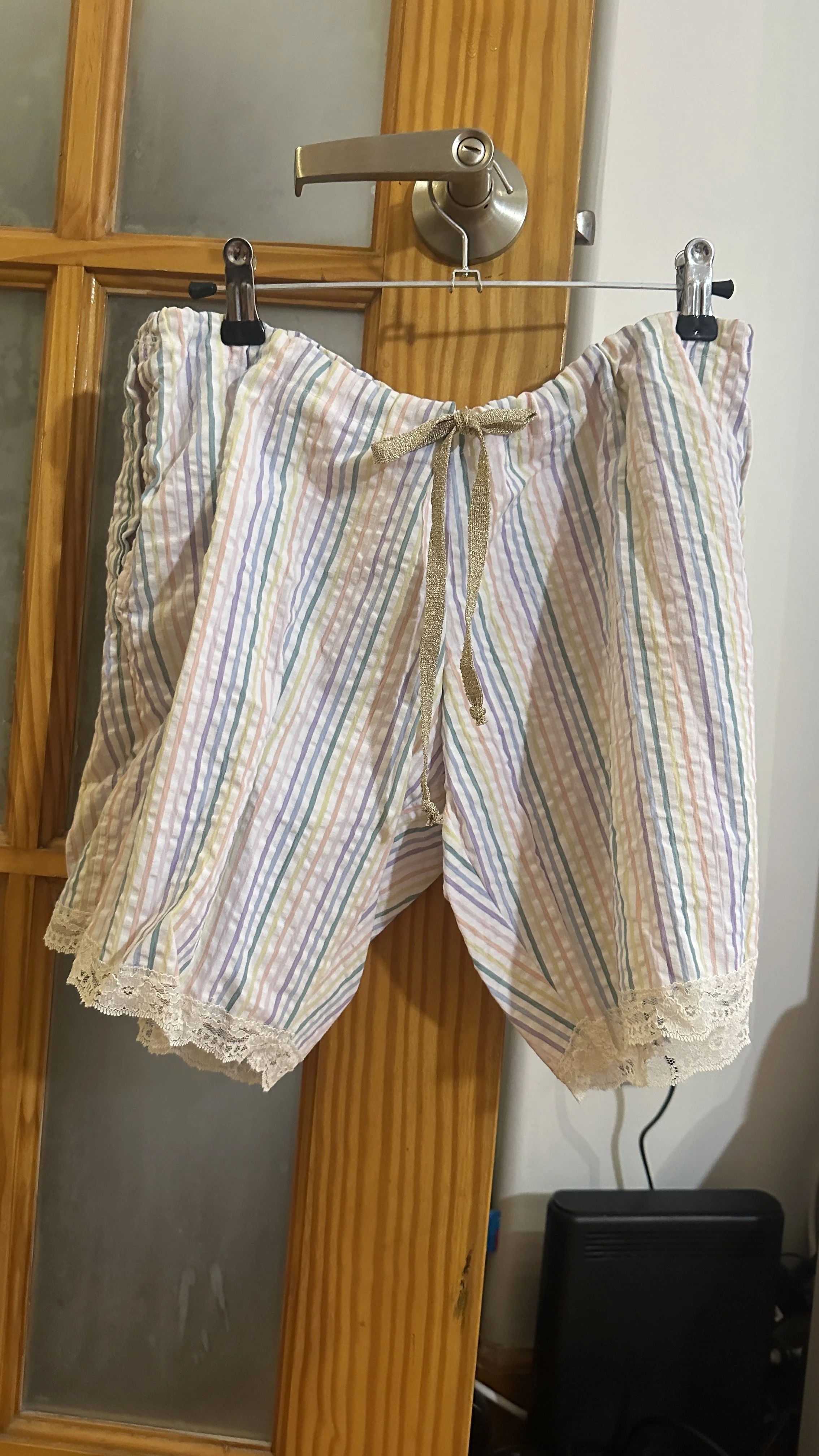 striped cotton pj pant