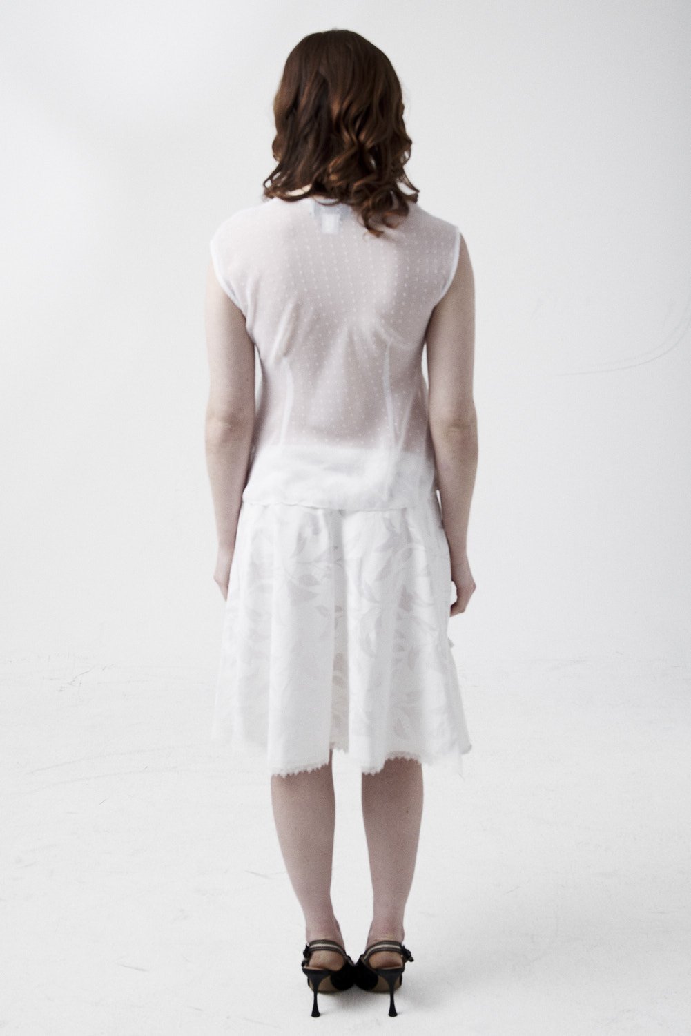 Semi Sheer Midi Skirt