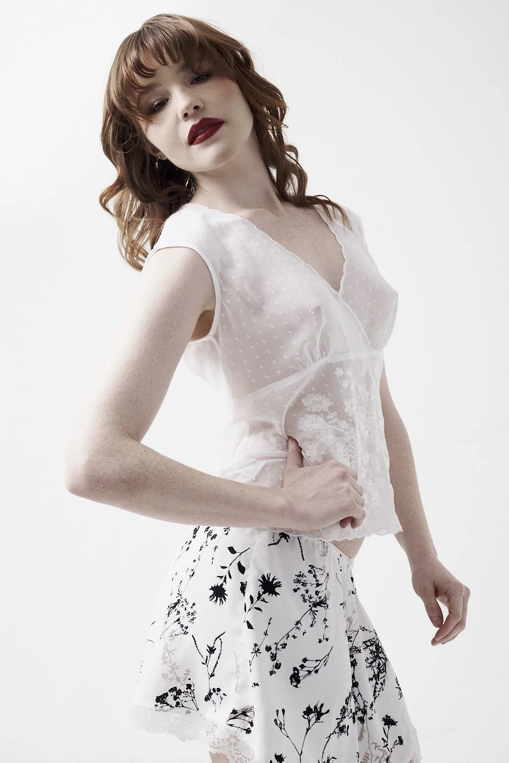 Wildflower Silk Mini Skirts