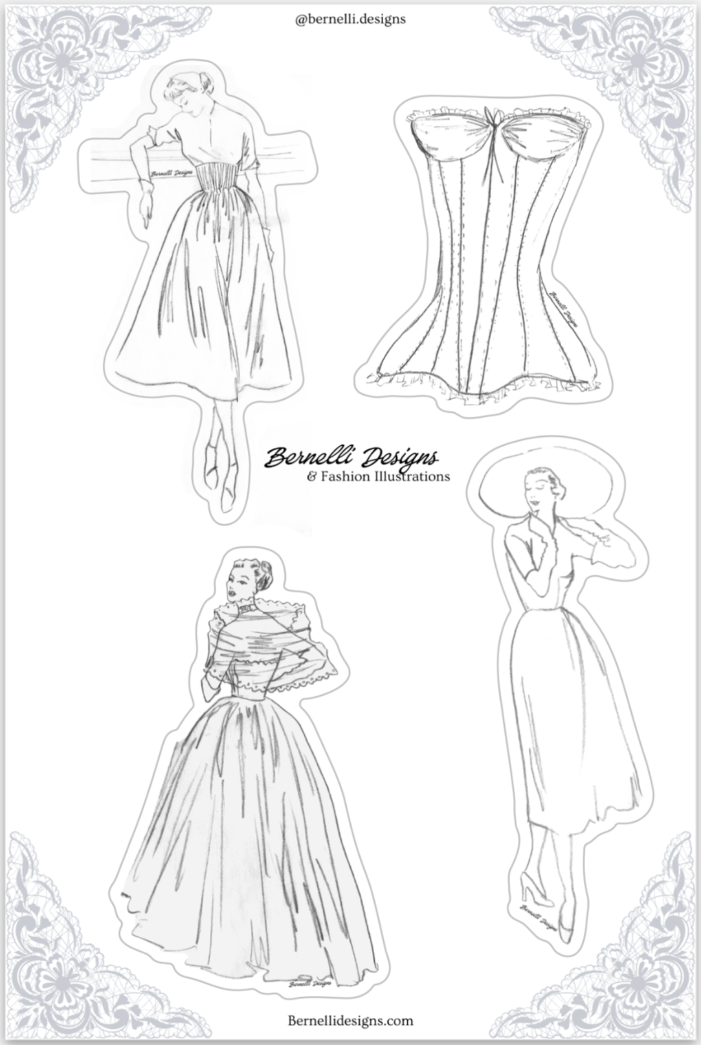 Vintage Sticker Sheet