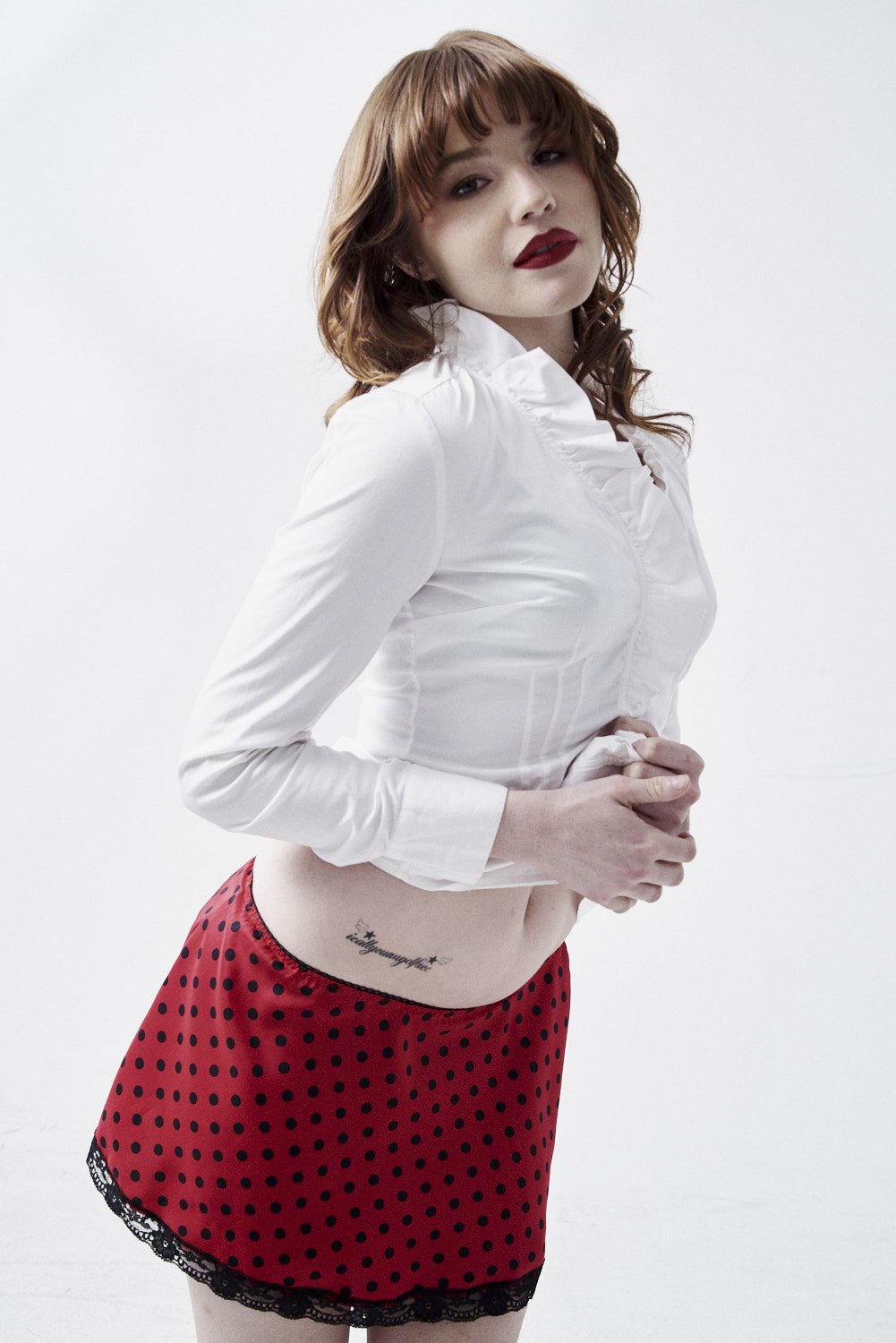 Ladybug Silk Mini Skirt