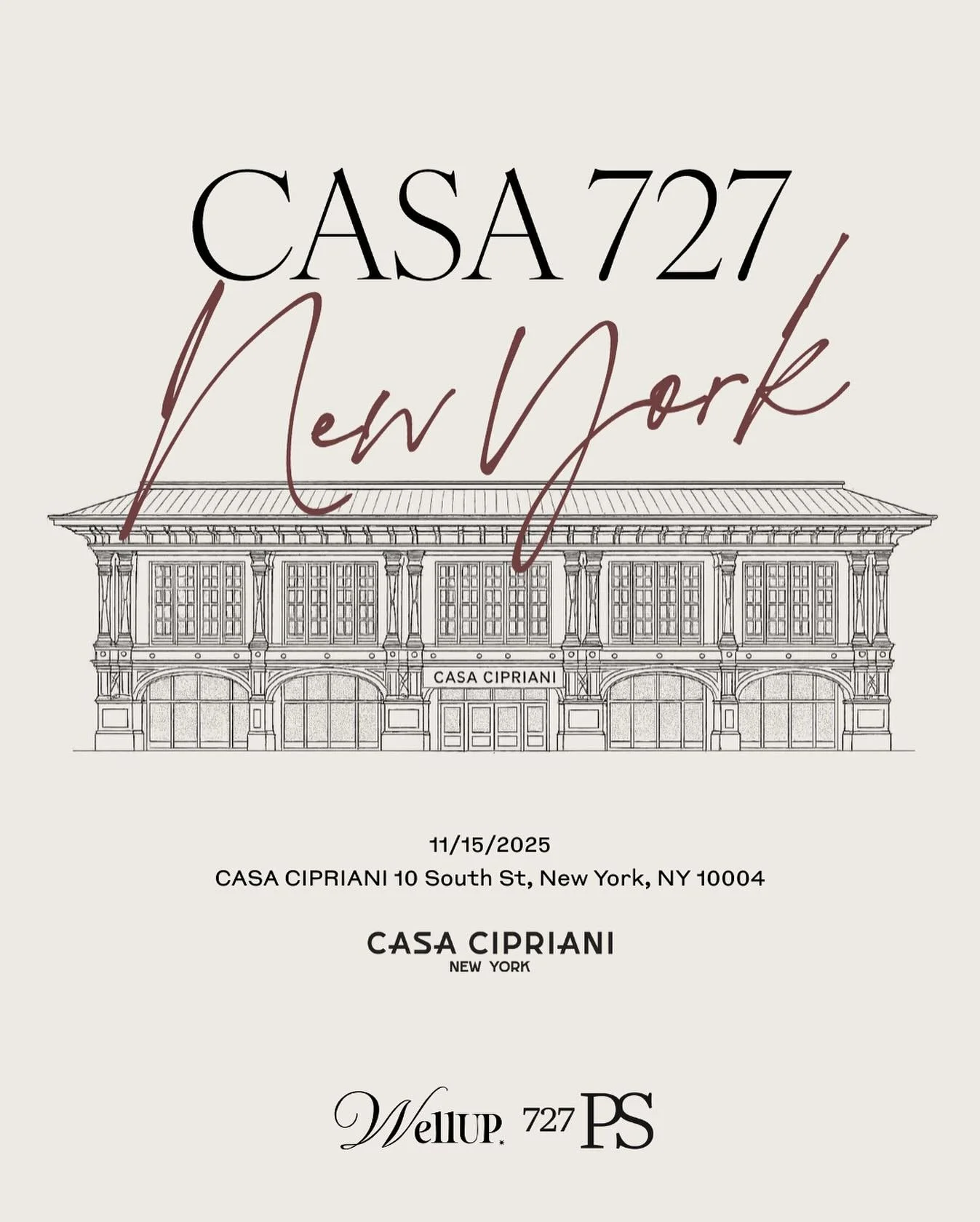 NYC tickets are officially live at www.wellupcollective.com
Move quickly, spots on the mat are limited.

For one day only, Miami&rsquo;s signature heat arrives at Casa Cipriani New York for an elevated mat Pilates experience led by @727.pilatestudio 