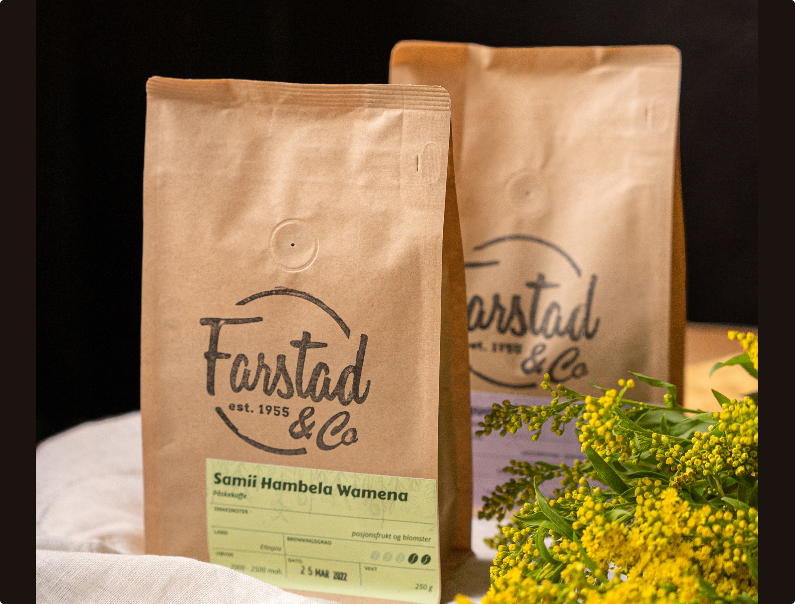 Label design for Farstad&Co